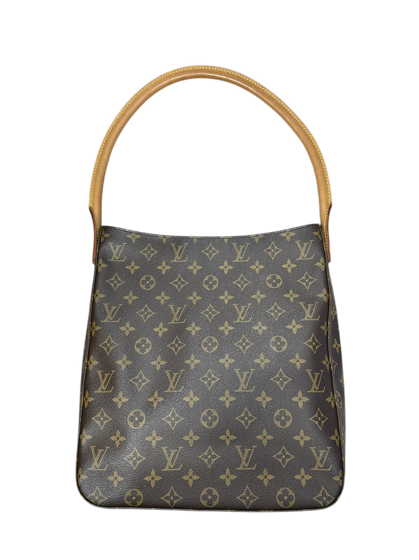 LOUIS VUITTON Monogram Looping GM Shoulder Bag Brown Gold Hardware | Authentic Pre-Owned Luxury