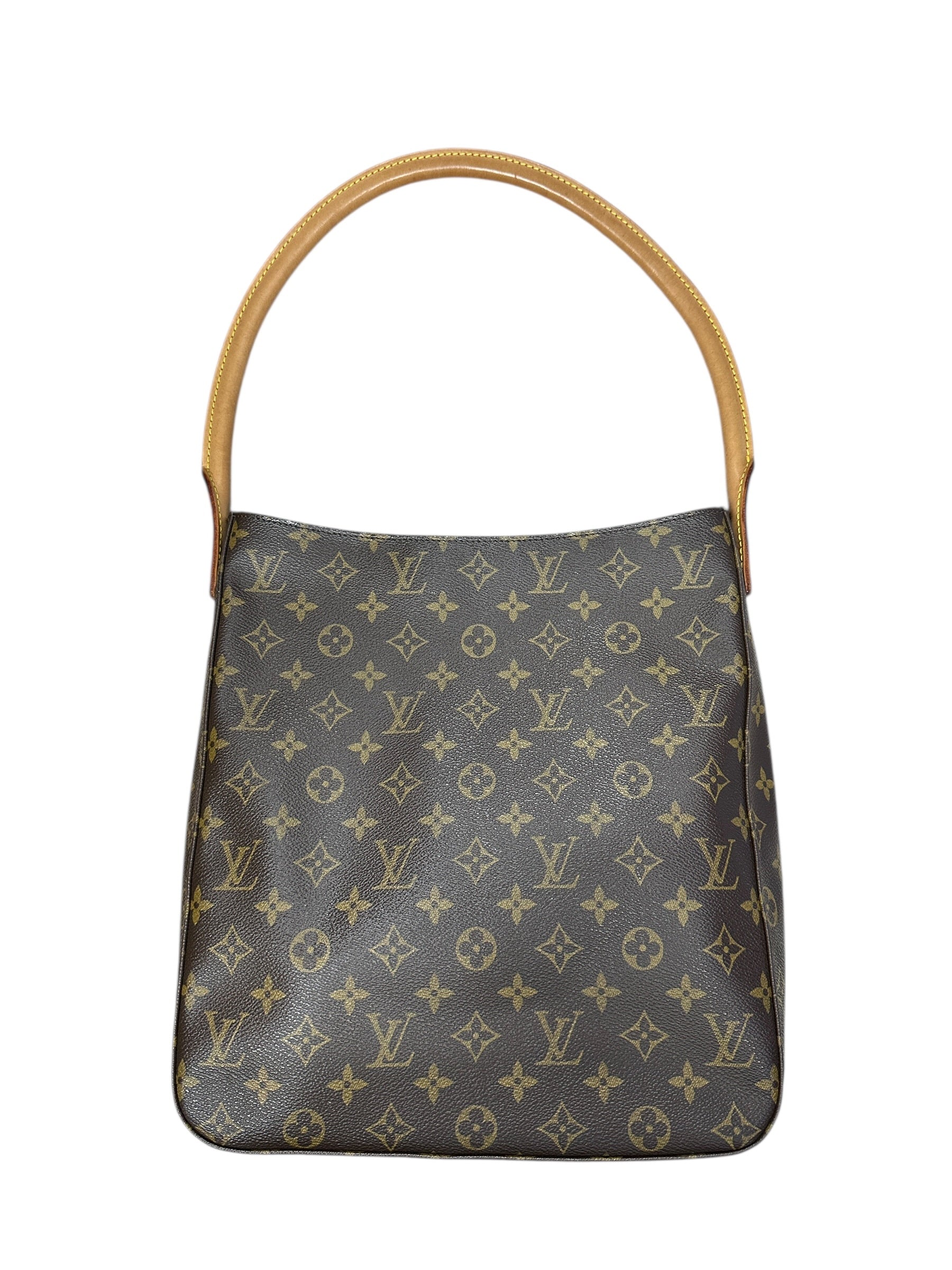 LOUIS VUITTON Monogram Looping GM Shoulder Bag Brown Gold Hardware | Authentic Pre-Owned Luxury