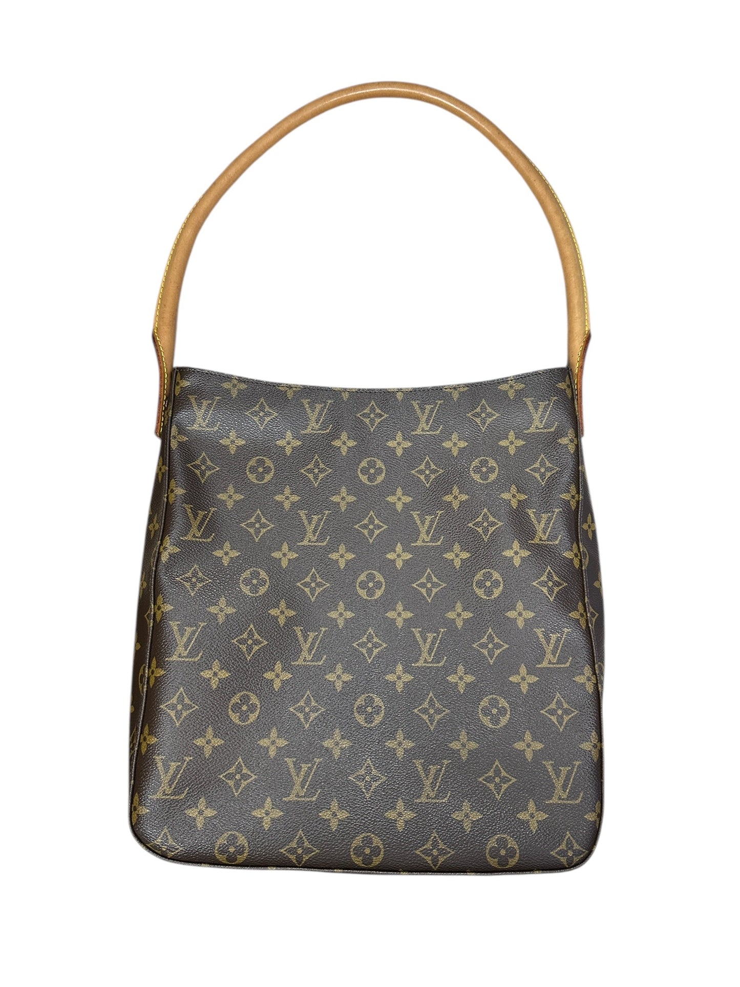 LOUIS VUITTON Monogram Looping GM Shoulder Bag Brown Gold Hardware | Authentic Pre-Owned Luxury