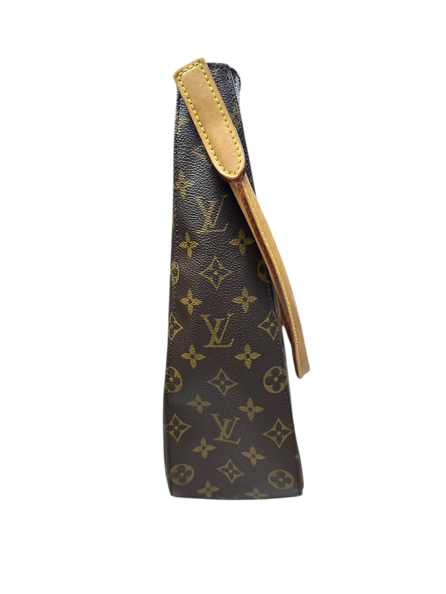 LOUIS VUITTON Monogram Looping GM Shoulder Bag Brown Gold Hardware | Authentic Pre-Owned Luxury