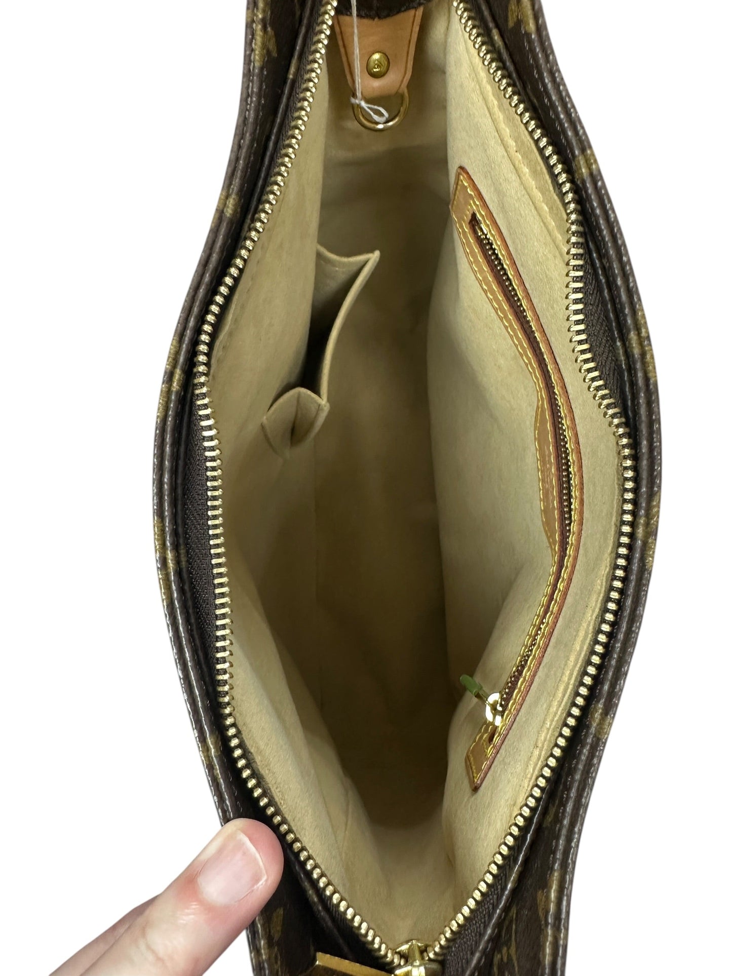 LOUIS VUITTON Monogram Looping GM Shoulder Bag Brown Gold Hardware | Authentic Pre-Owned Luxury