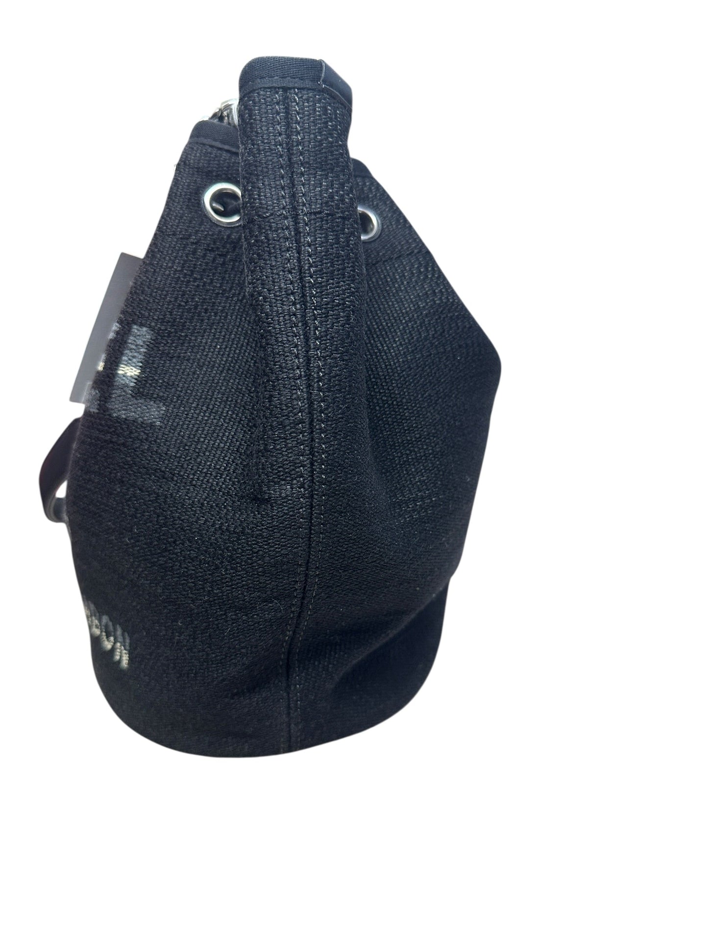 CHANEL Deauville Drawstring Bucket Bag Black Silver Hardware | Authentic Pre-Owned Luxury