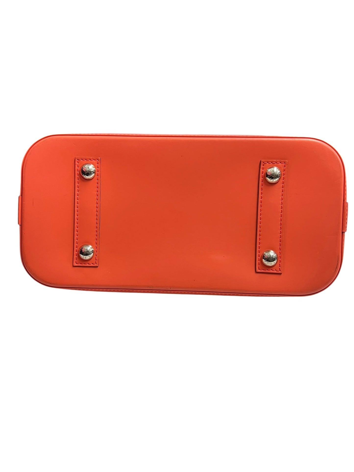 LOUIS VUITTON Epi Leather Alma PM Handbag Orange Silver Hardware | Authentic Pre-Owned Luxury