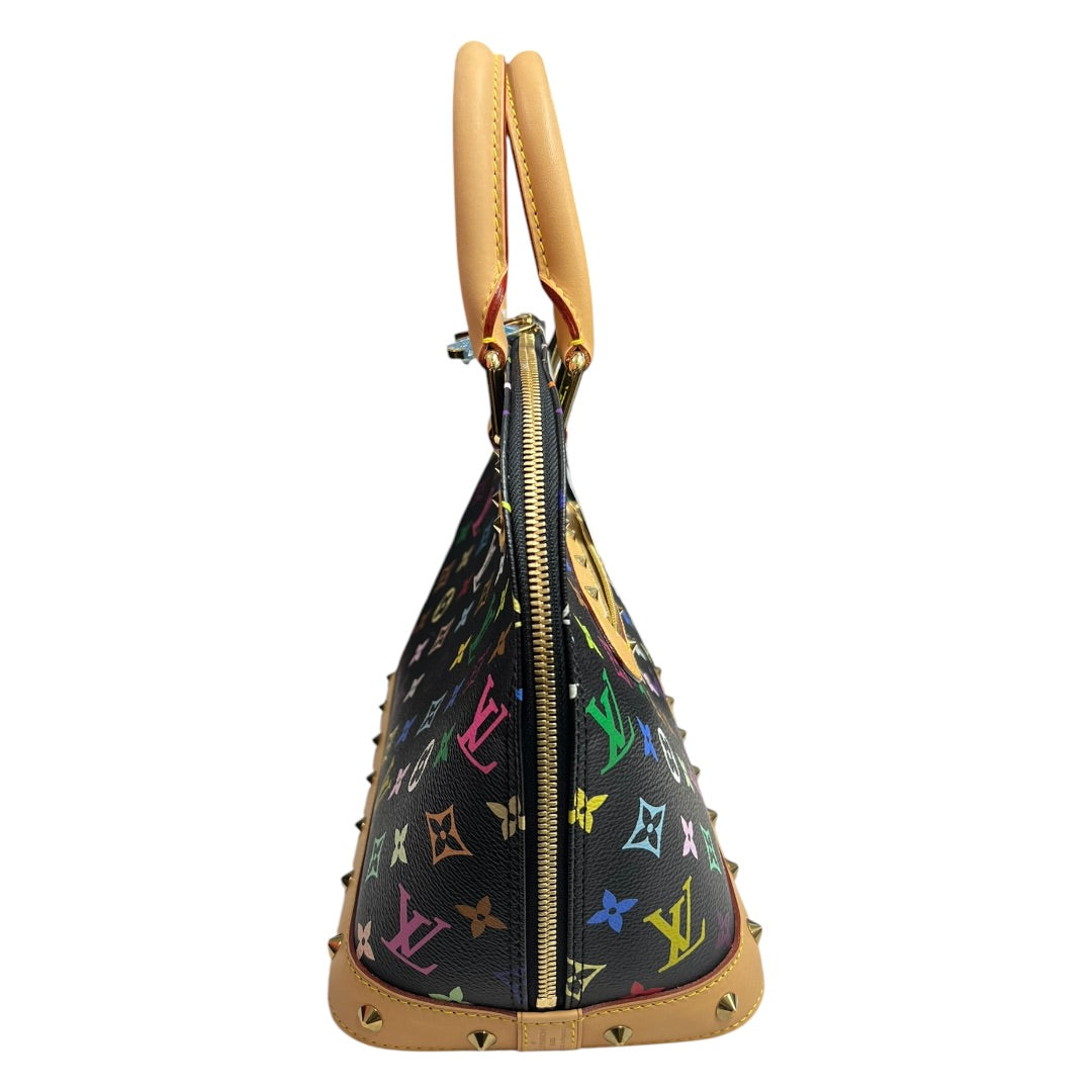 LOUIS VUITTON Multicolor Monogram Alma PM Handbag Black/Multicolor Gold Hardware | Authentic Pre-Owned Luxury
