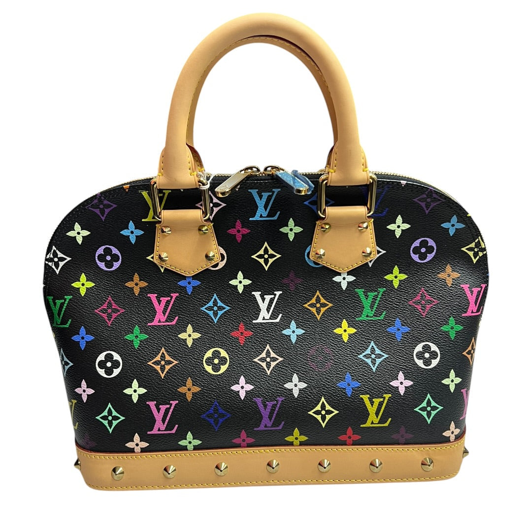 LOUIS VUITTON Multicolor Monogram Alma PM Handbag Black/Multicolor Gold Hardware | Authentic Pre-Owned Luxury