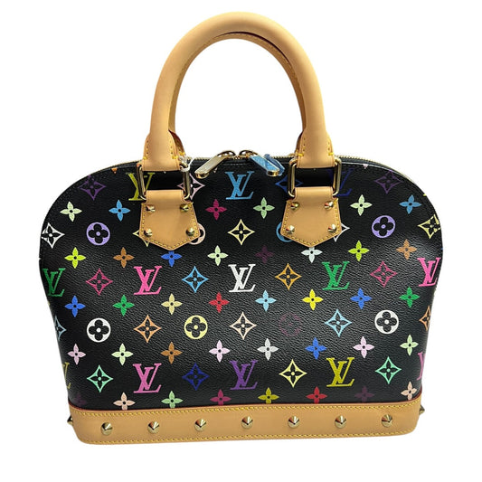 LOUIS VUITTON Multicolor Monogram Alma PM Handbag Black/Multicolor Gold Hardware | Authentic Pre-Owned Luxury