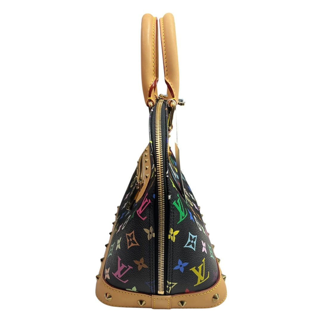 LOUIS VUITTON Multicolor Monogram Alma PM Handbag Black/Multicolor Gold Hardware | Authentic Pre-Owned Luxury