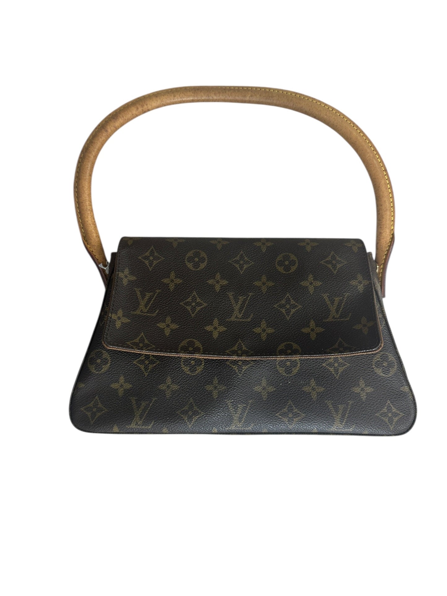 LOUIS VUITTON Monogram Mini Looping Shoulder Bag Brown Gold Hardware | Authentic Pre-Owned Luxury