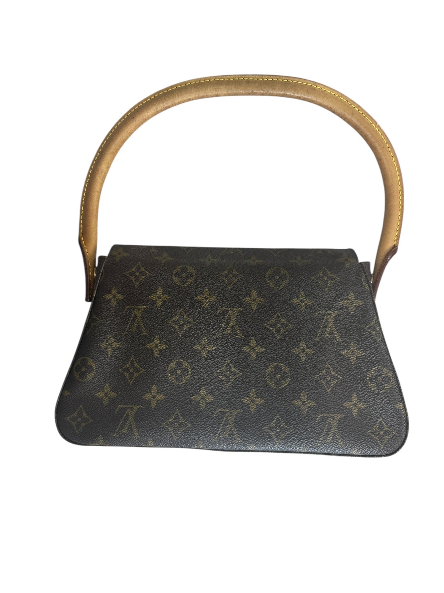 LOUIS VUITTON Monogram Mini Looping Shoulder Bag Brown Gold Hardware | Authentic Pre-Owned Luxury