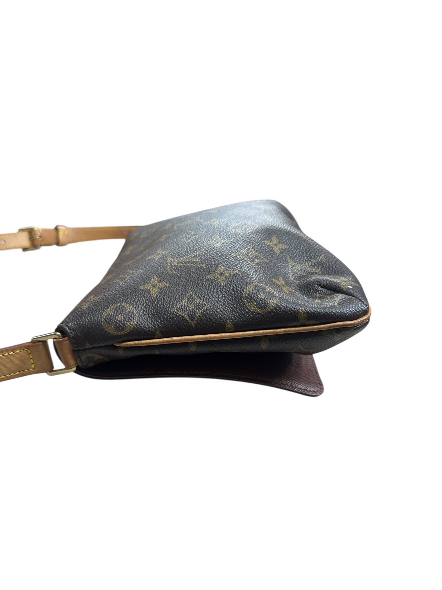 LOUIS VUITTON Monogram Musette Tango Shoulder Bag Brown Gold Hardware | Authentic Pre-Owned Luxury