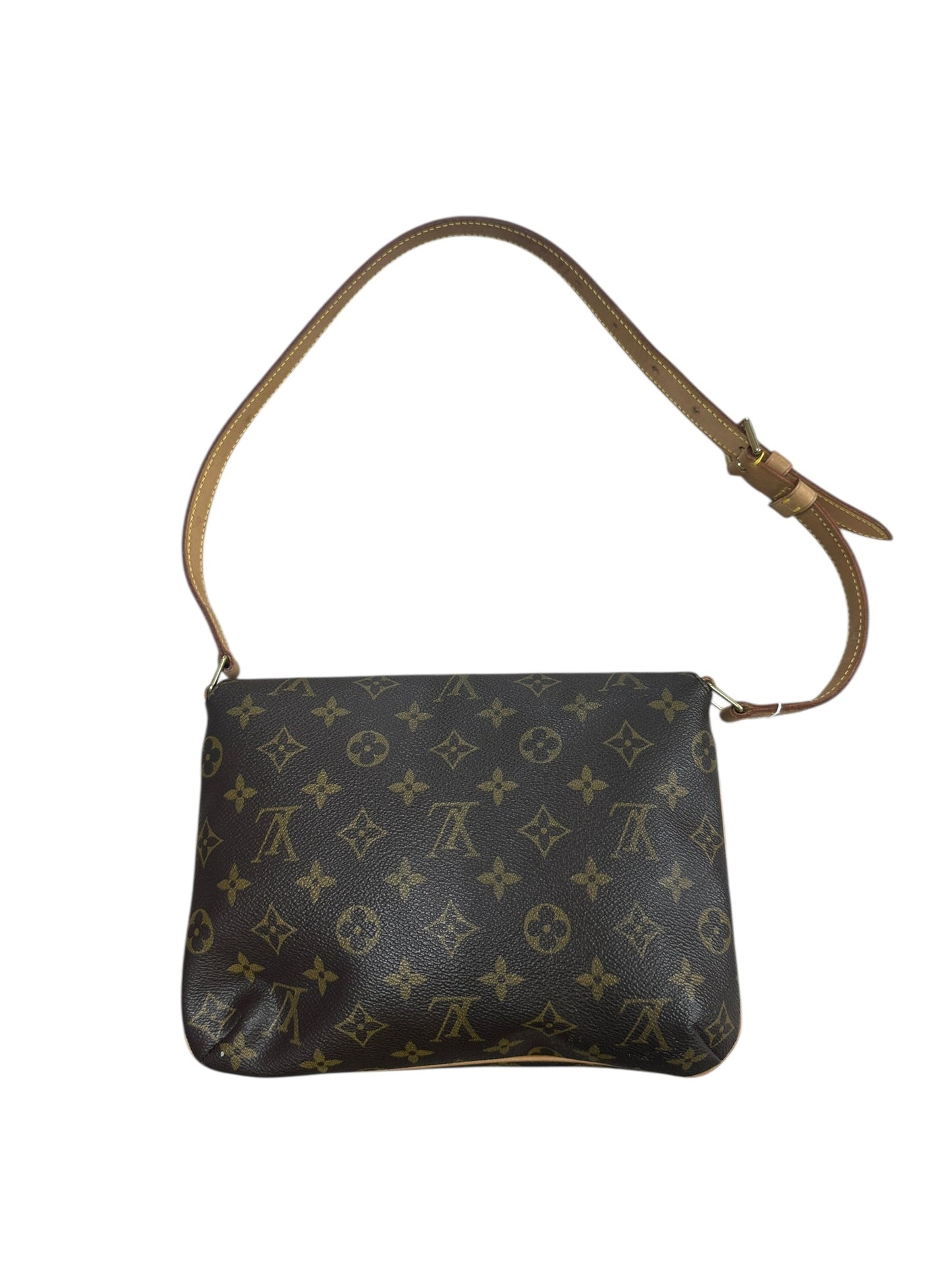 LOUIS VUITTON Monogram Musette Tango Shoulder Bag Brown Gold Hardware | Authentic Pre-Owned Luxury