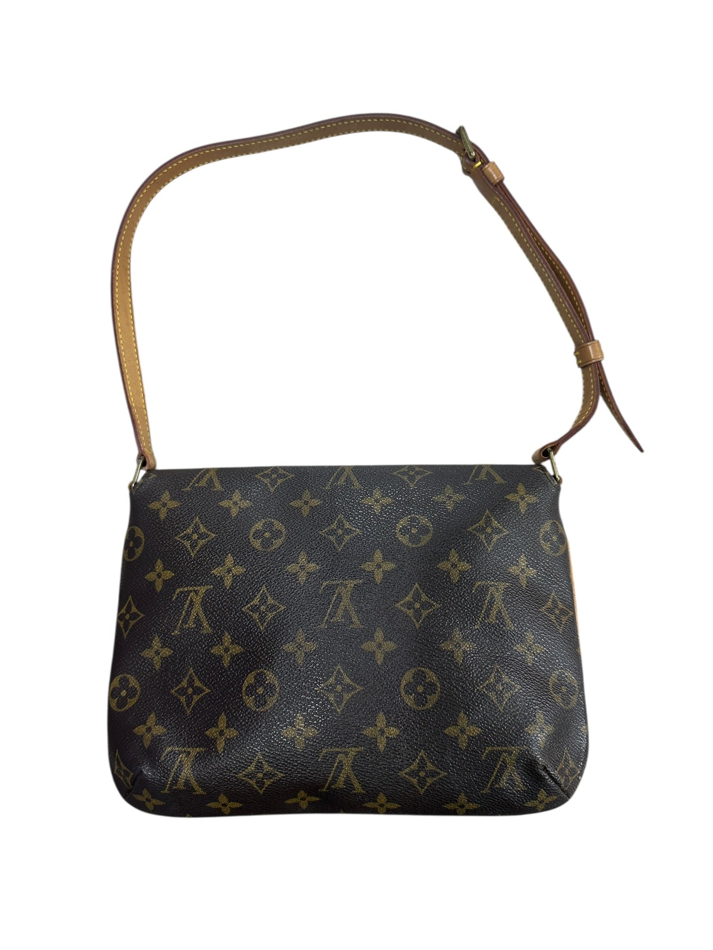 LOUIS VUITTON Monogram Musette Tango Shoulder Bag Brown Gold Hardware | Authentic Pre-Owned Luxury