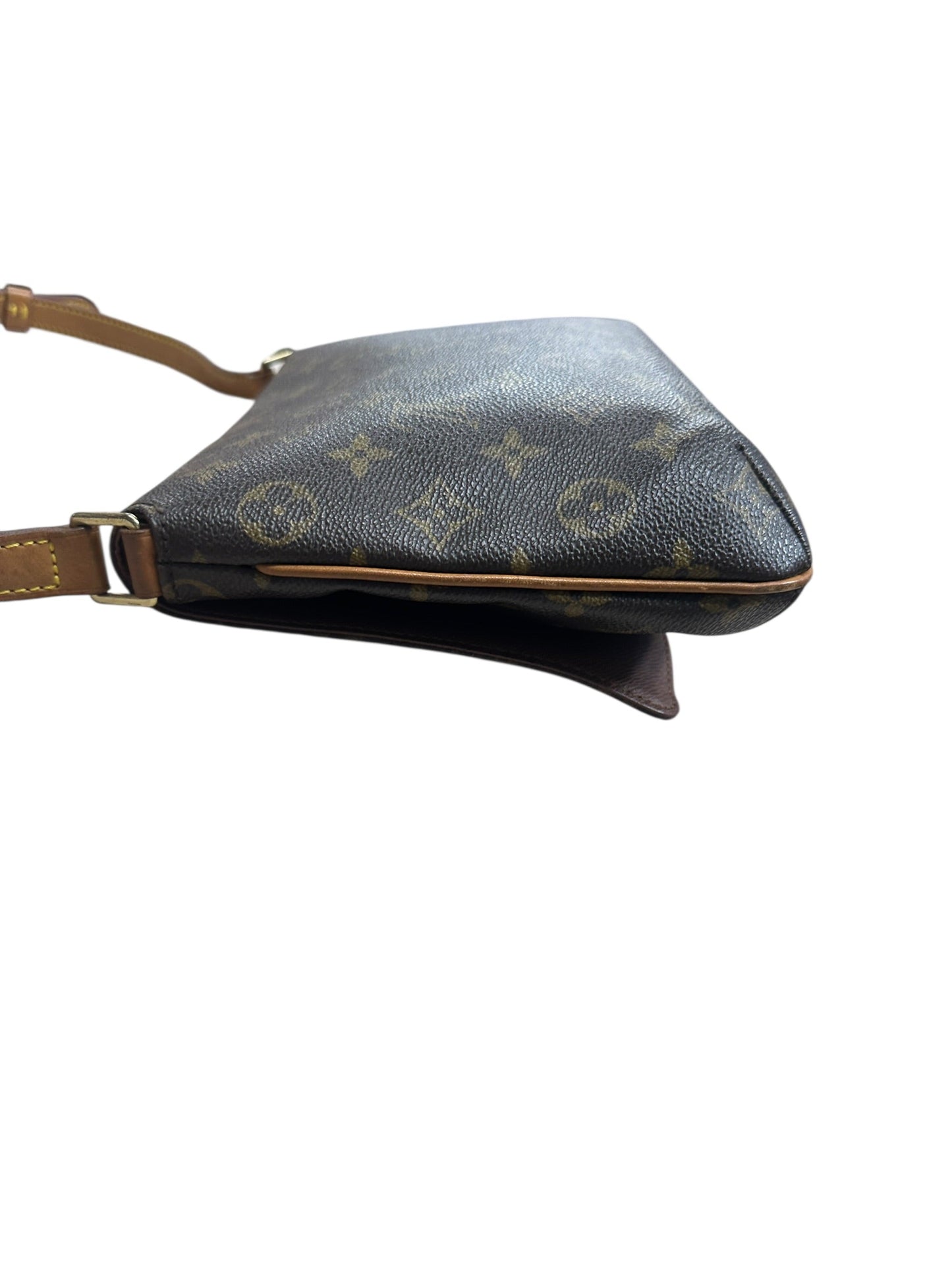 LOUIS VUITTON Monogram Musette Tango Shoulder Bag Brown Gold Hardware | Authentic Pre-Owned Luxury