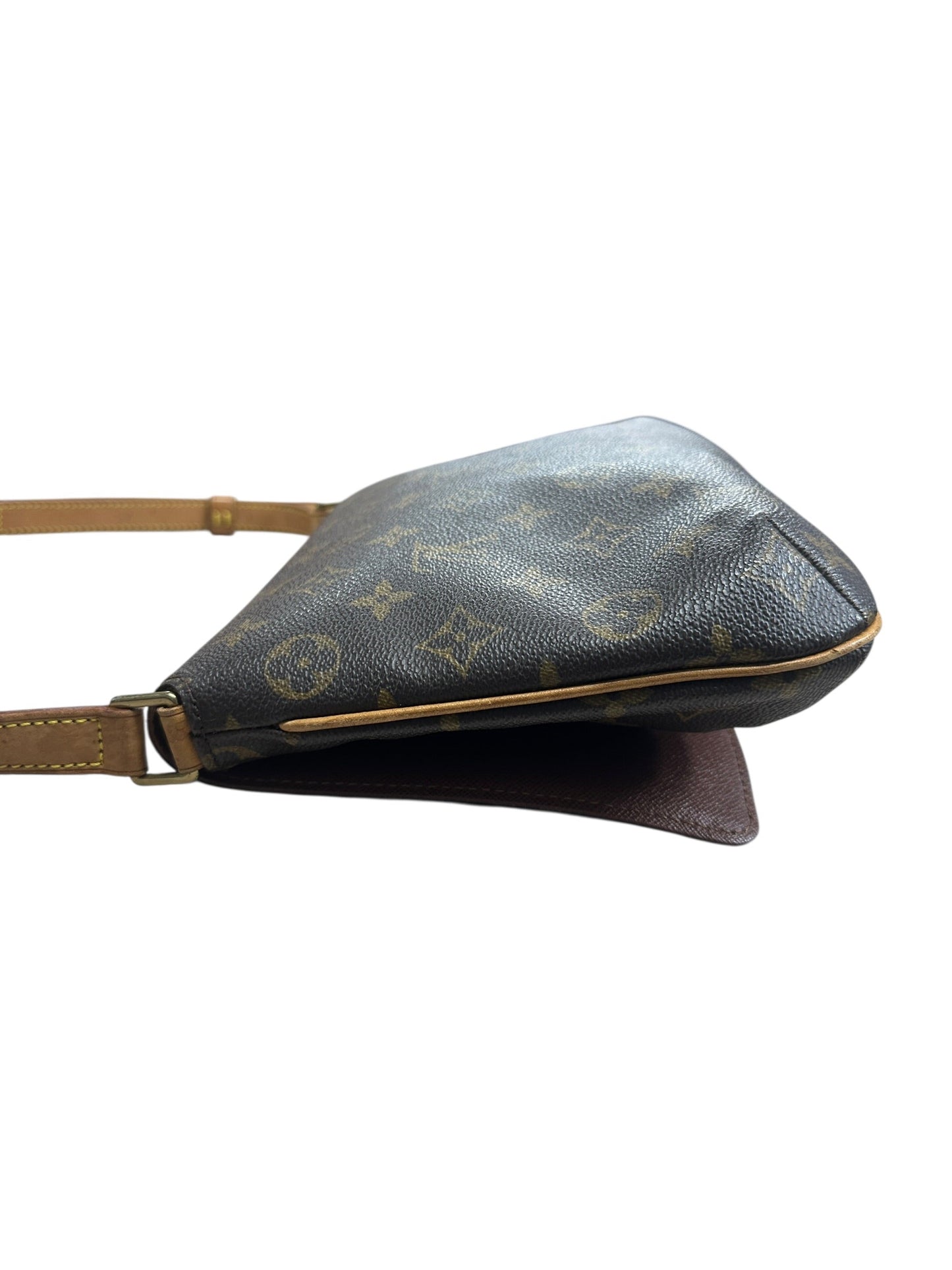 LOUIS VUITTON Monogram Musette Tango Shoulder Bag Brown Gold Hardware | Authentic Pre-Owned Luxury