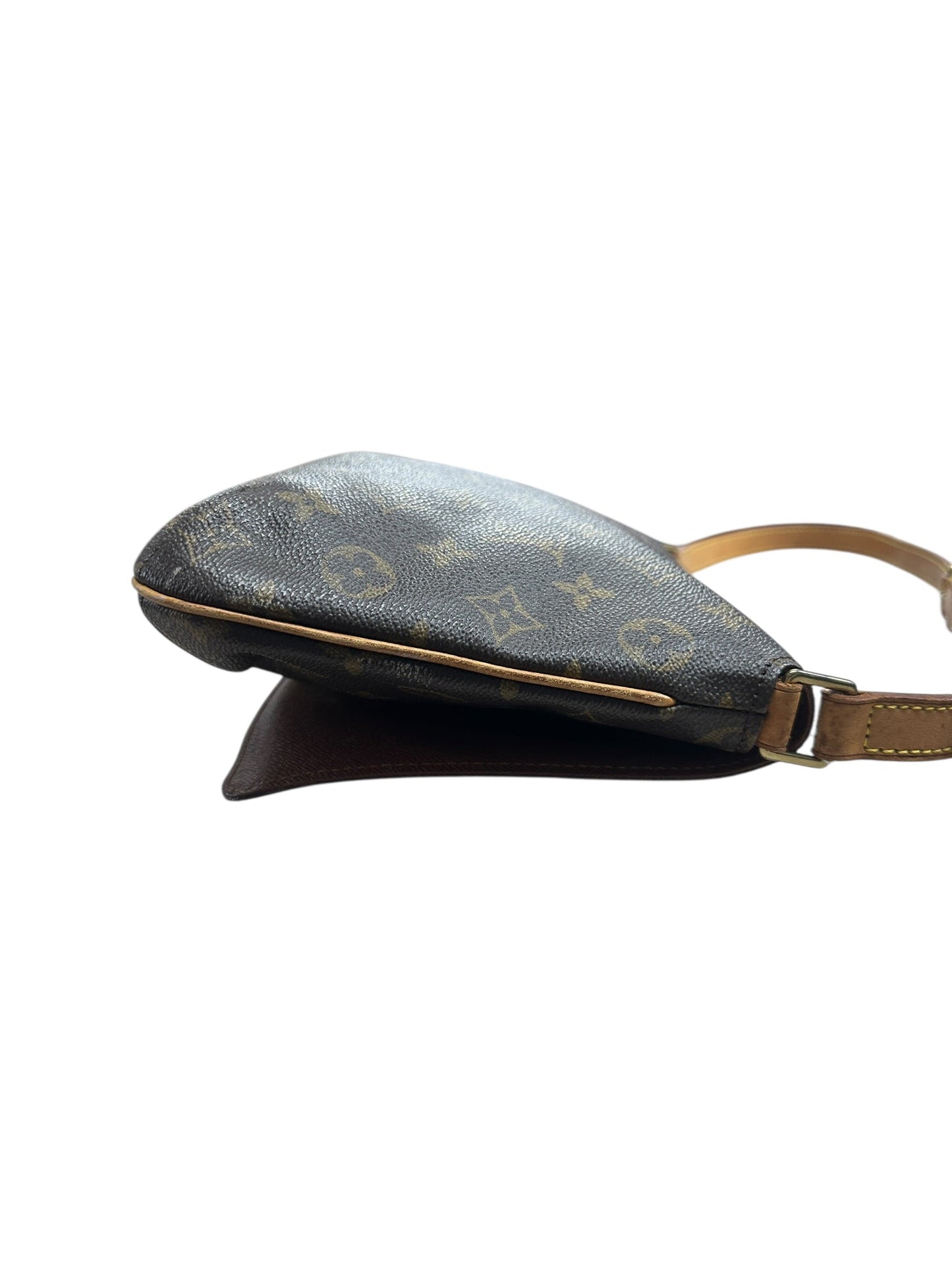 LOUIS VUITTON Monogram Musette Tango Shoulder Bag Brown Gold Hardware | Authentic Pre-Owned Luxury
