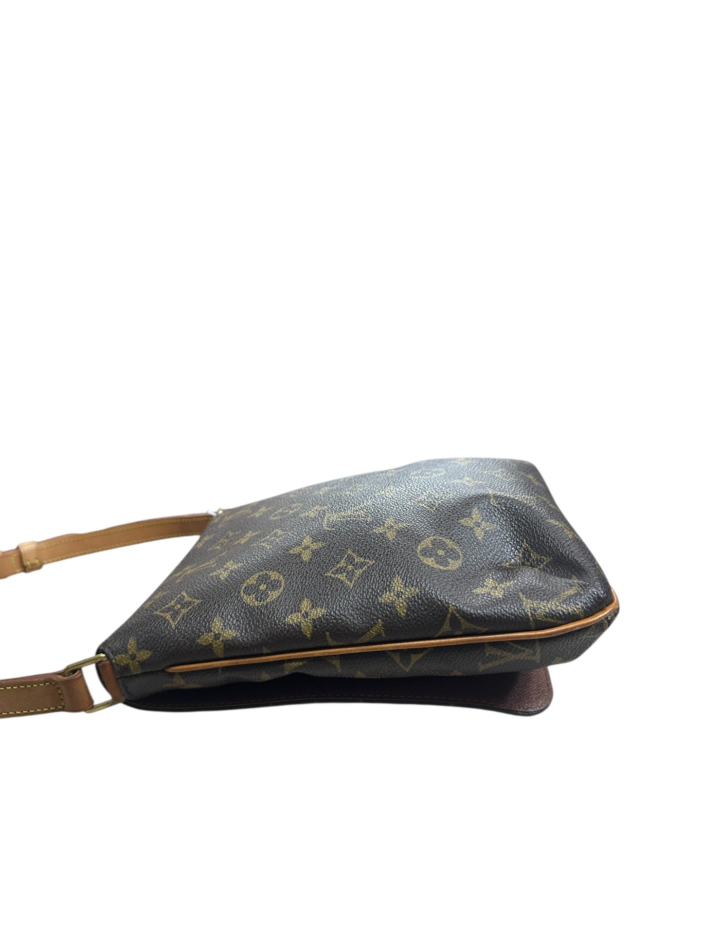 LOUIS VUITTON Monogram Musette Tango Shoulder Bag Brown Gold Hardware | Authentic Pre-Owned Luxury