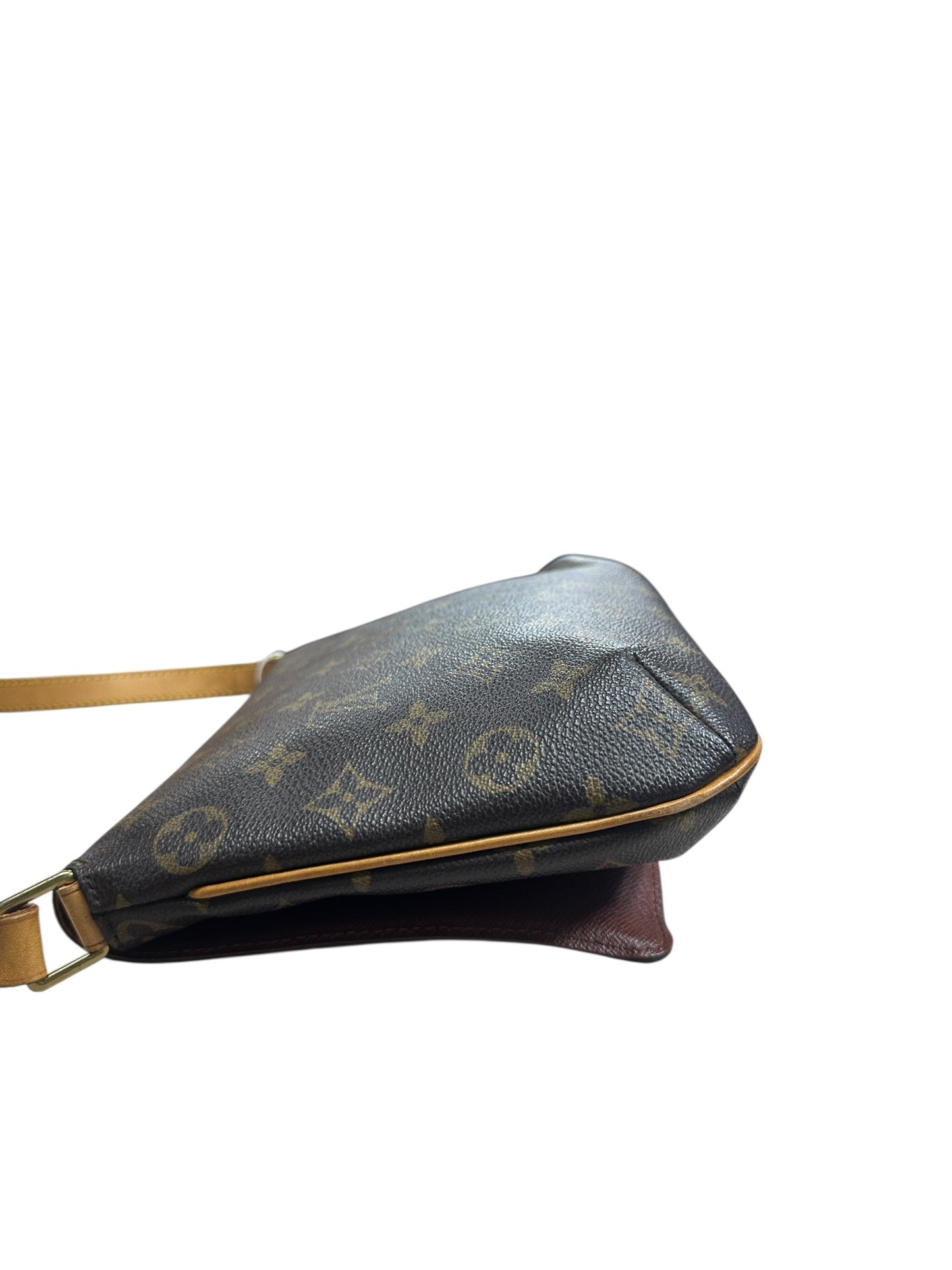 LOUIS VUITTON Monogram Musette Tango Shoulder Bag Brown Gold Hardware | Authentic Pre-Owned Luxury