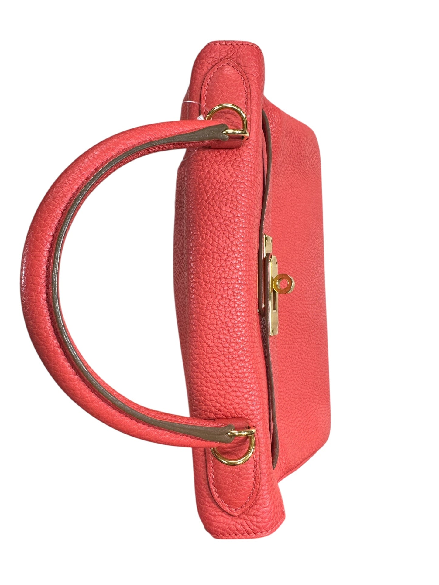 HERMES Togo Leather Kelly Handbag Red Gold Hardware | Authentic Pre-Owned Luxury