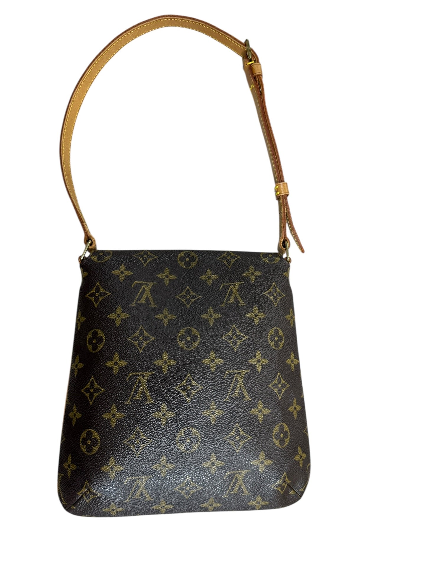 LOUIS VUITTON Monogram Musette Tango Shoulder Bag Brown Gold Hardware | Authentic Pre-Owned Luxury