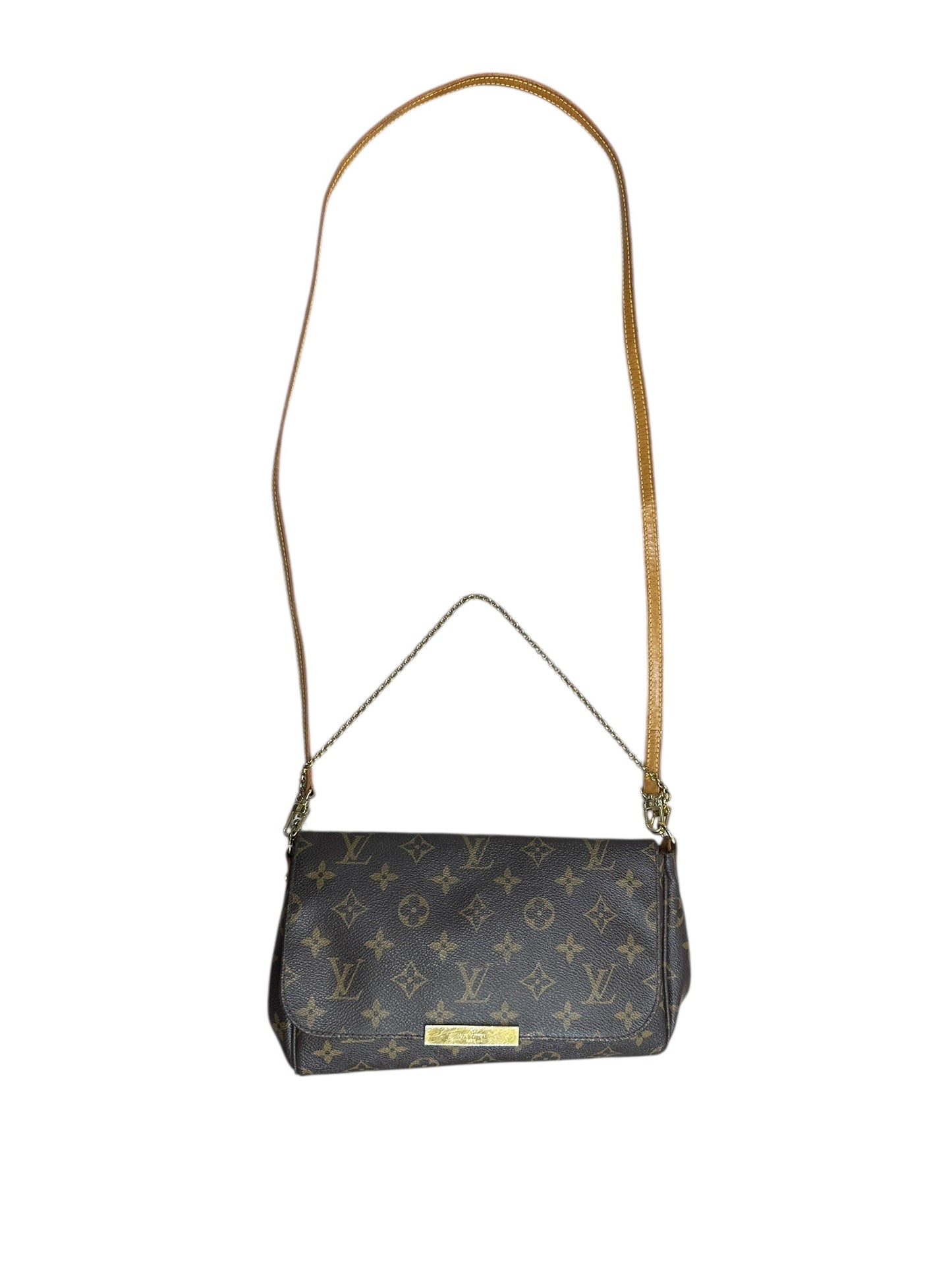 LOUIS VUITTON Monogram Favorite MM Crossbody Bag Brown Gold Hardware | Authentic Pre-Owned Luxury