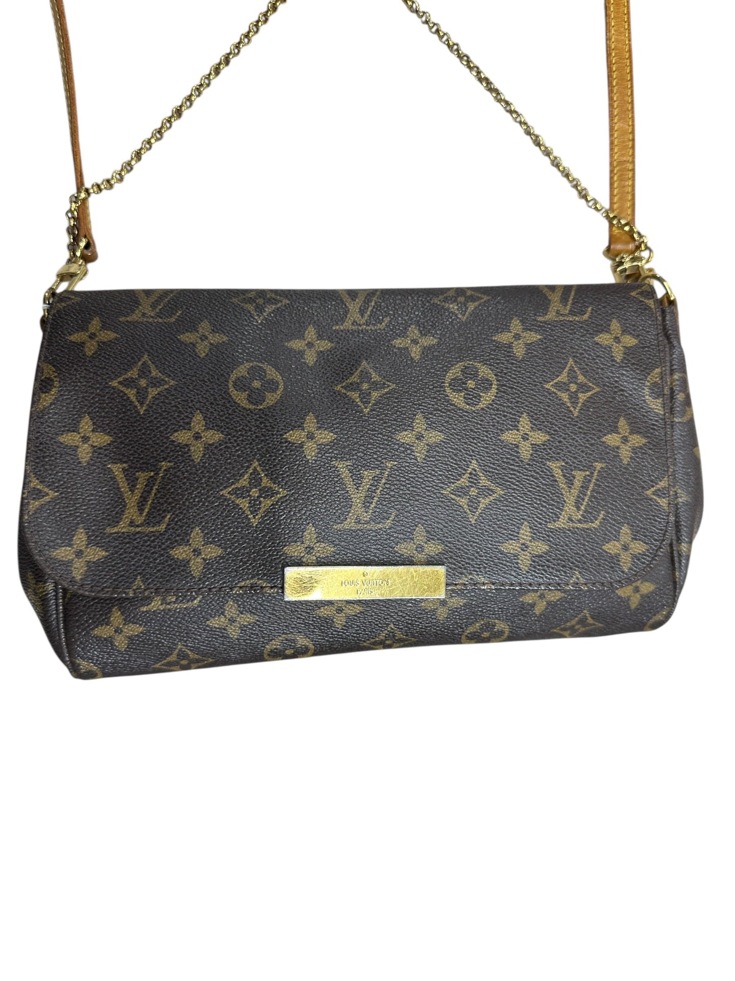 LOUIS VUITTON Monogram Favorite MM Crossbody Bag Brown Gold Hardware | Authentic Pre-Owned Luxury