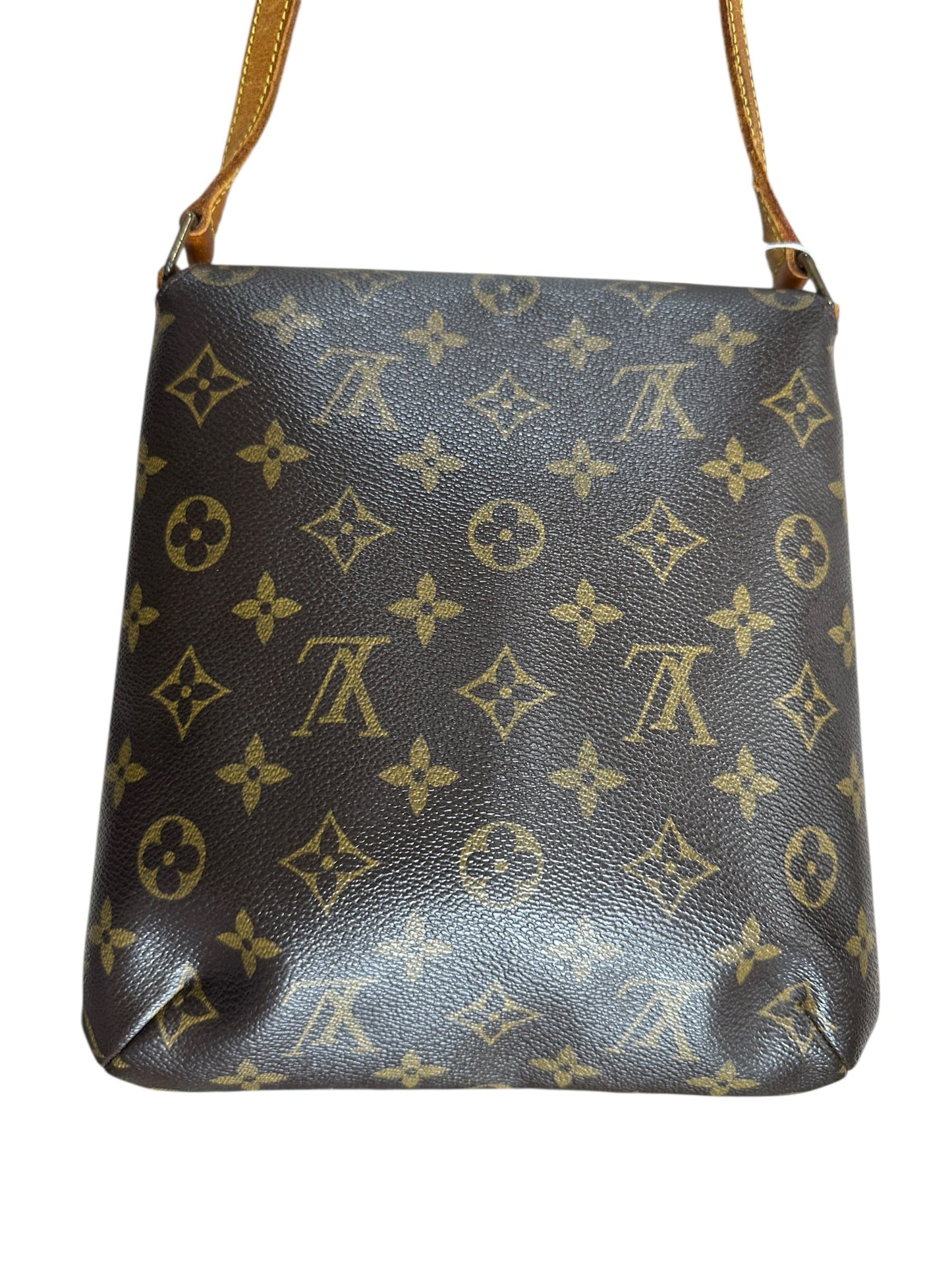 LOUIS VUITTON Monogram Musette Tango Shoulder Bag Brown Gold Hardware | Authentic Pre-Owned Luxury