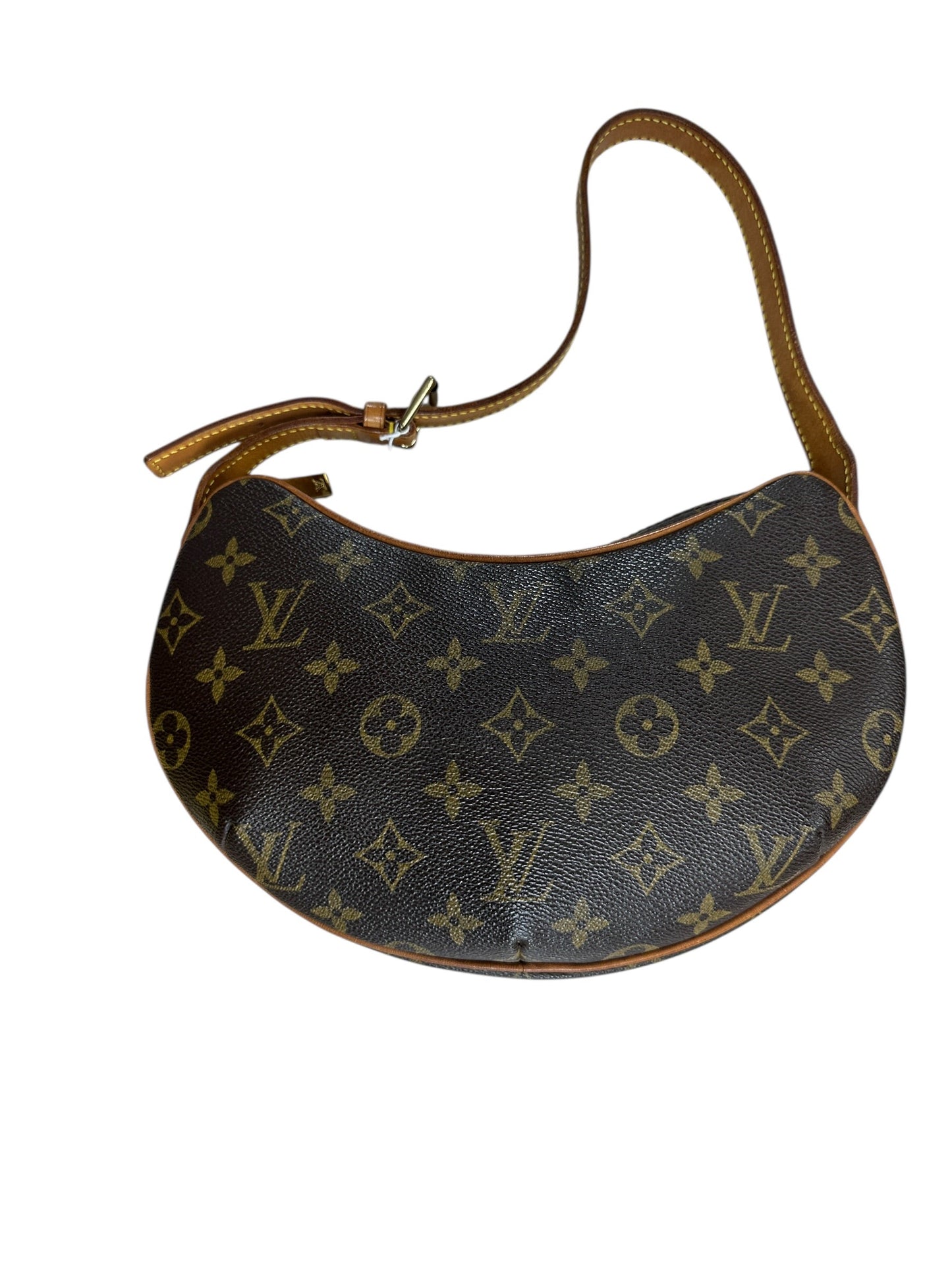 LOUIS VUITTON Monogram Croissant PM Shoulder Bag Brown Gold Hardware | Authentic Pre-Owned Luxury