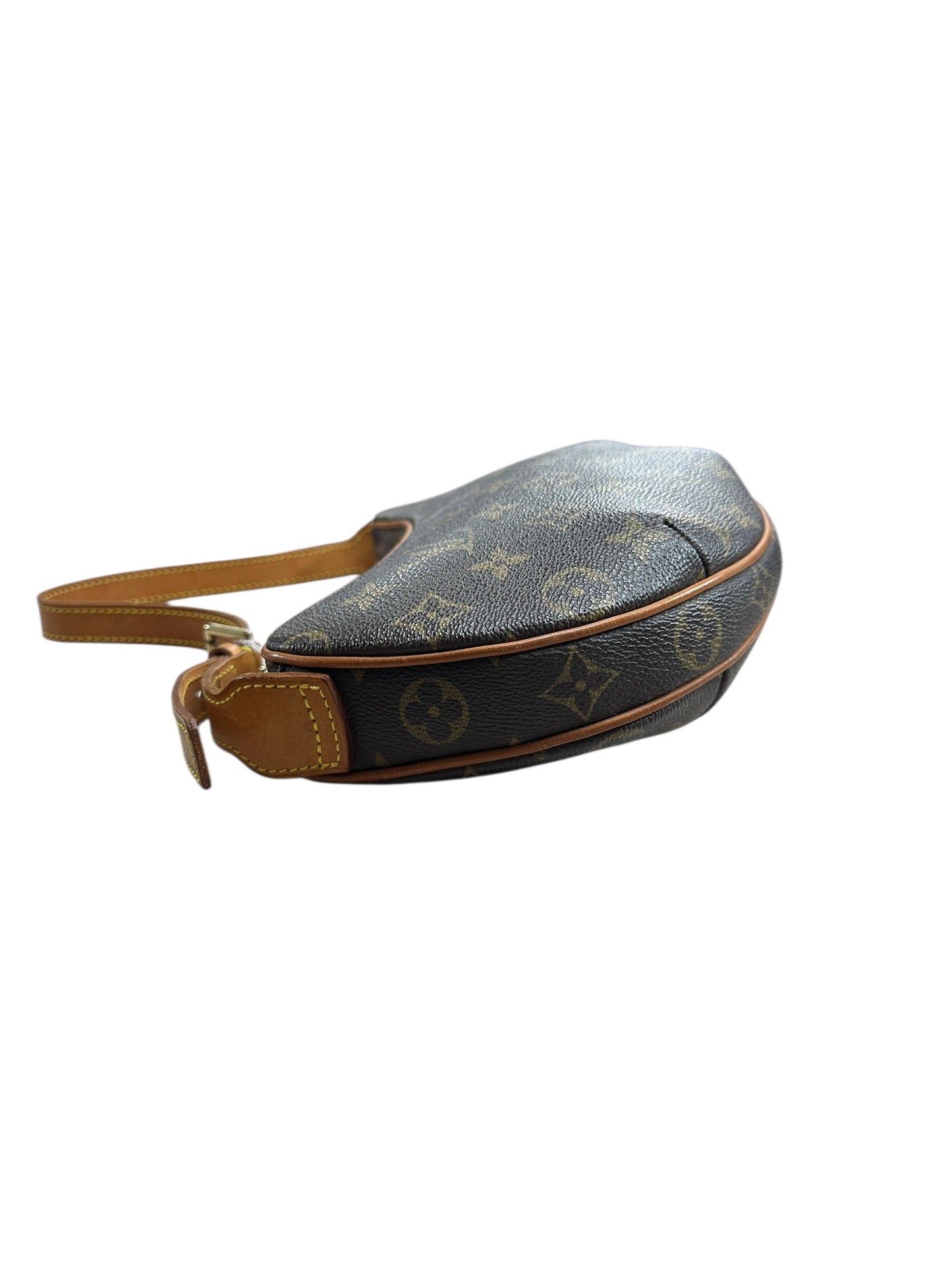 LOUIS VUITTON Monogram Croissant PM Shoulder Bag Brown Gold Hardware | Authentic Pre-Owned Luxury