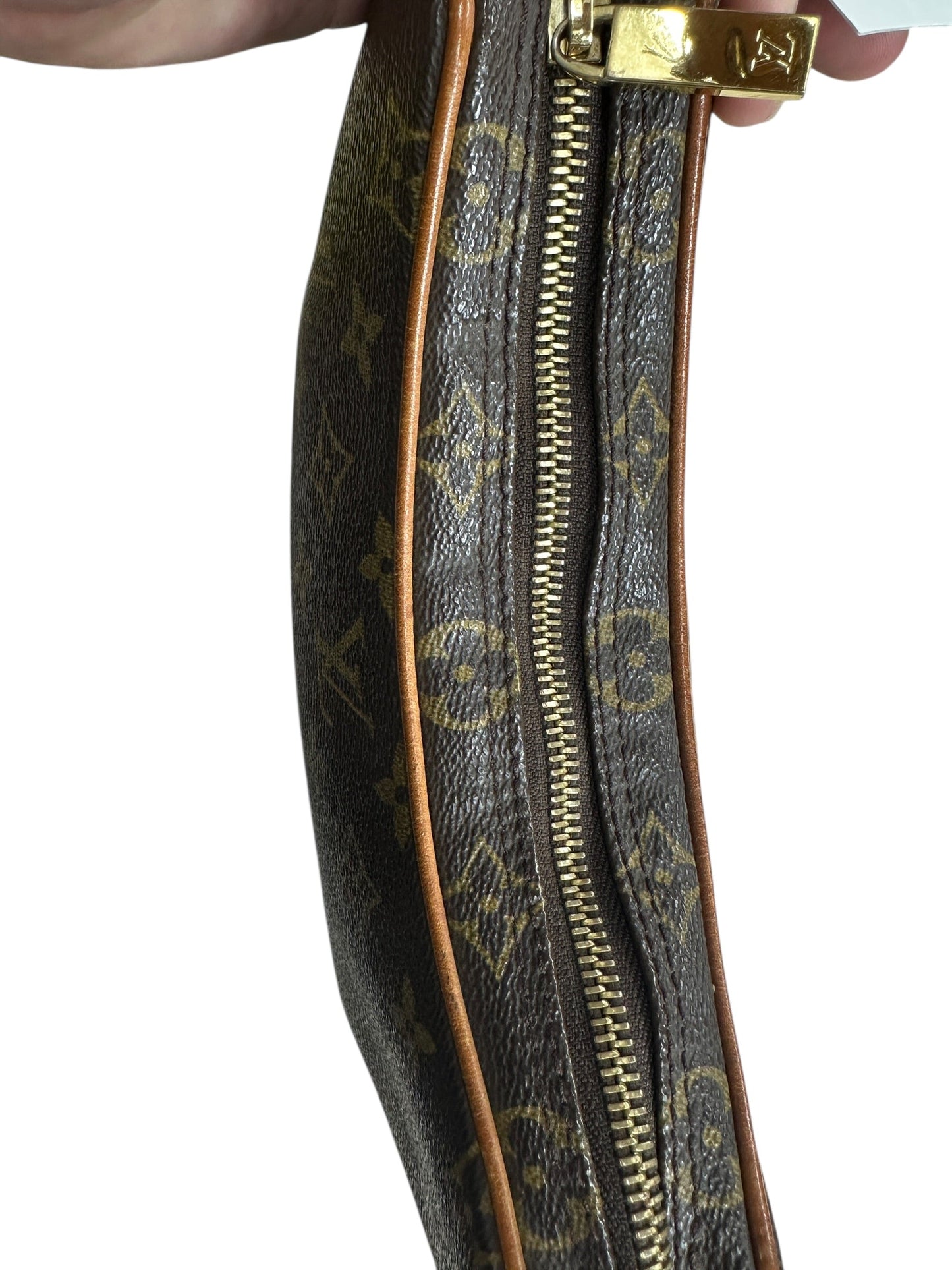 LOUIS VUITTON Monogram Croissant PM Shoulder Bag Brown Gold Hardware | Authentic Pre-Owned Luxury