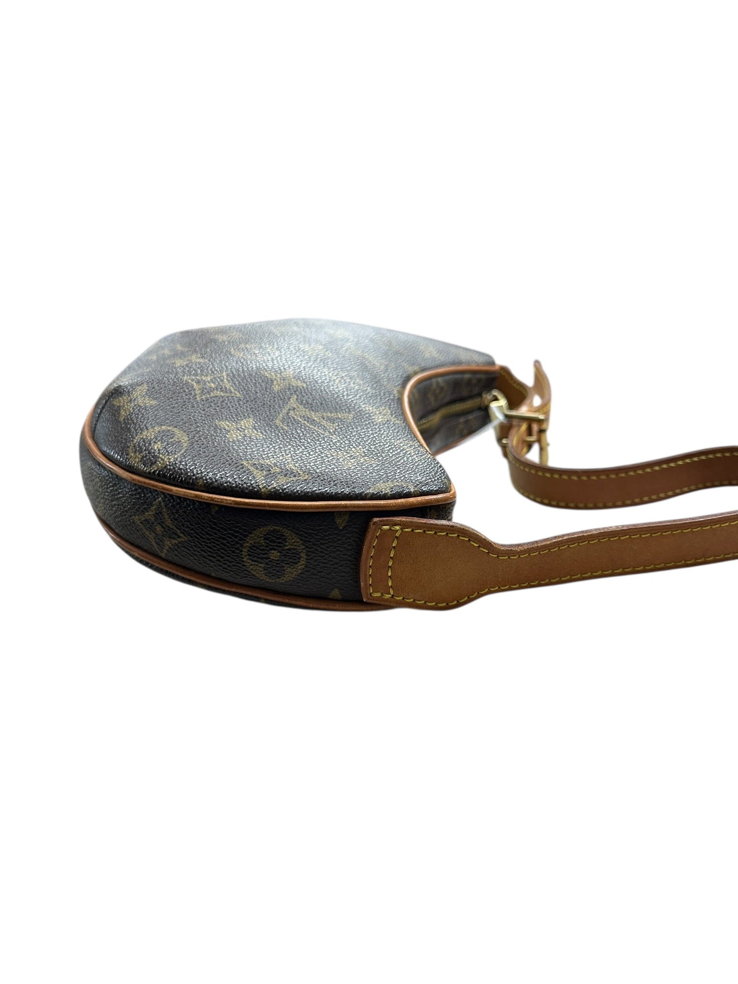 LOUIS VUITTON Monogram Croissant PM Shoulder Bag Brown Gold Hardware | Authentic Pre-Owned Luxury