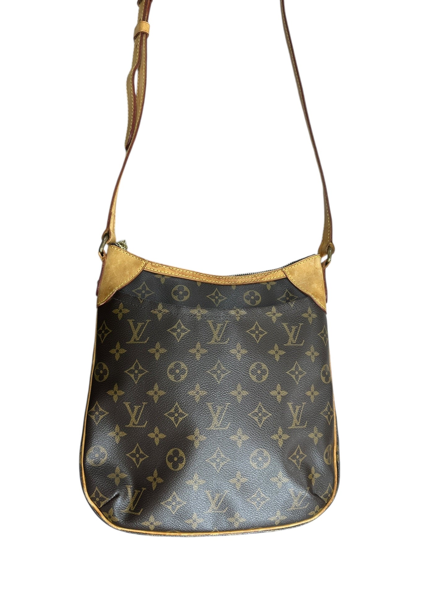 LOUIS VUITTON Monogram Odeon PM Crossbody Bag Brown Gold Hardware | Authentic Pre-Owned Luxury
