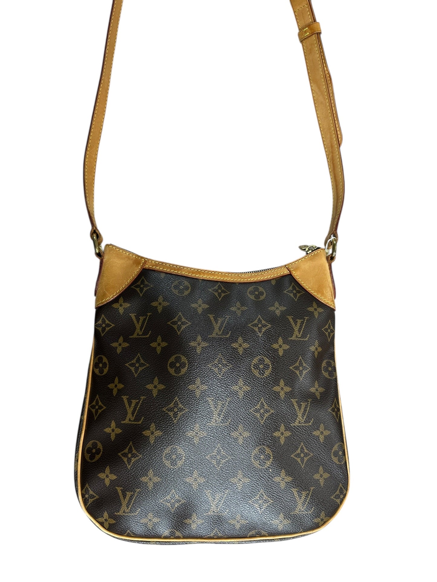 LOUIS VUITTON Monogram Odeon PM Crossbody Bag Brown Gold Hardware | Authentic Pre-Owned Luxury