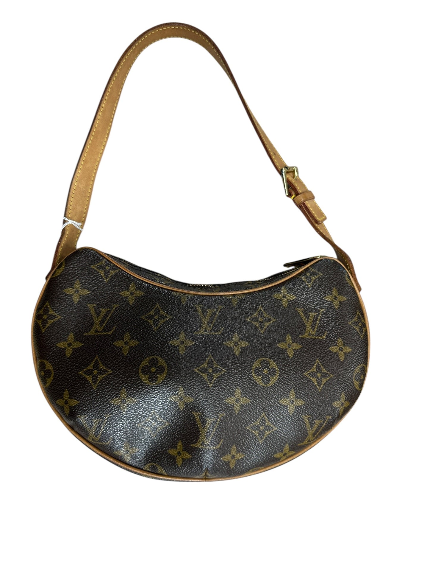 LOUIS VUITTON Monogram Croissant PM Shoulder Bag Brown Gold Hardware | Authentic Pre-Owned Luxury