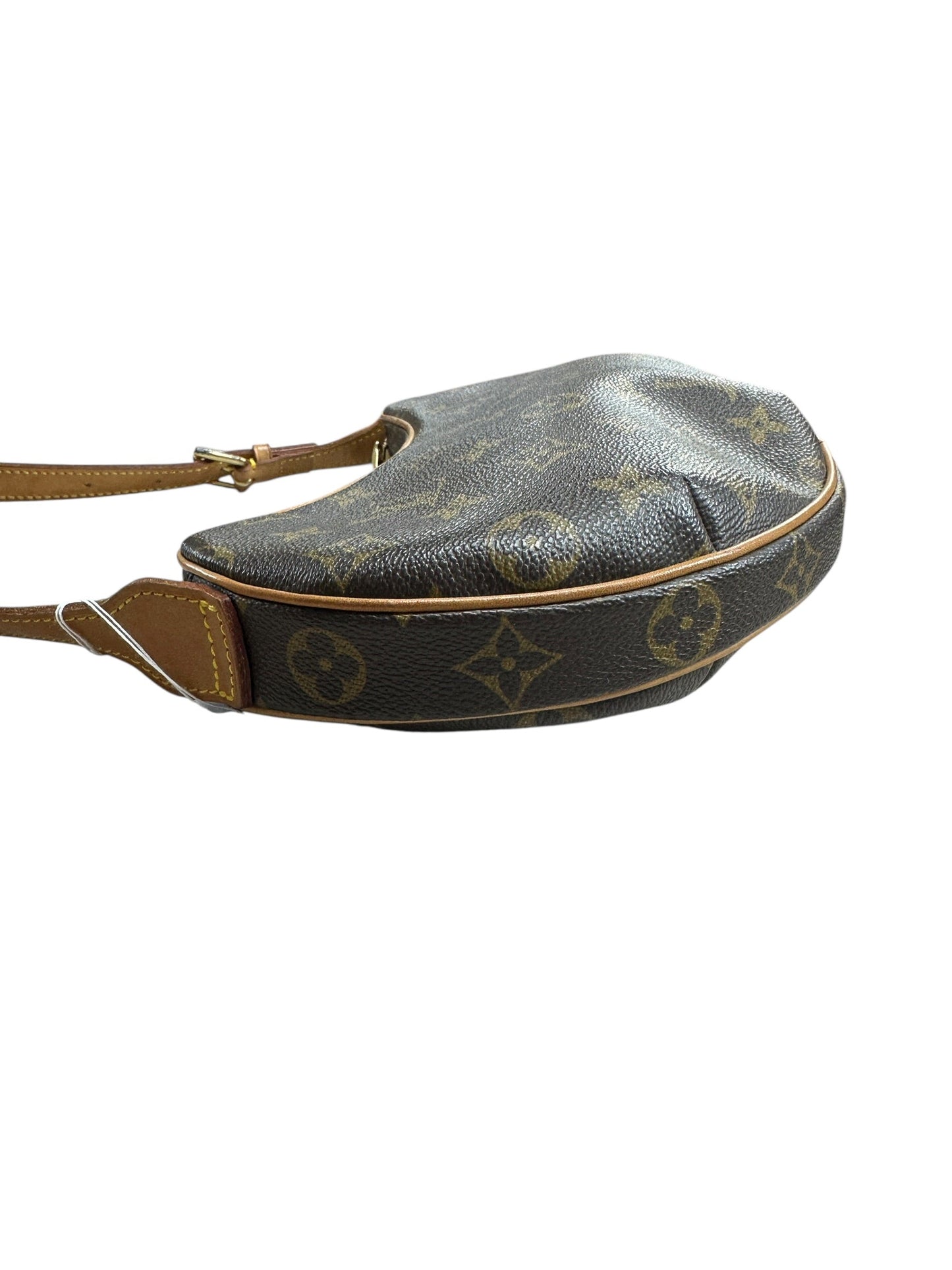 LOUIS VUITTON Monogram Croissant PM Shoulder Bag Brown Gold Hardware | Authentic Pre-Owned Luxury