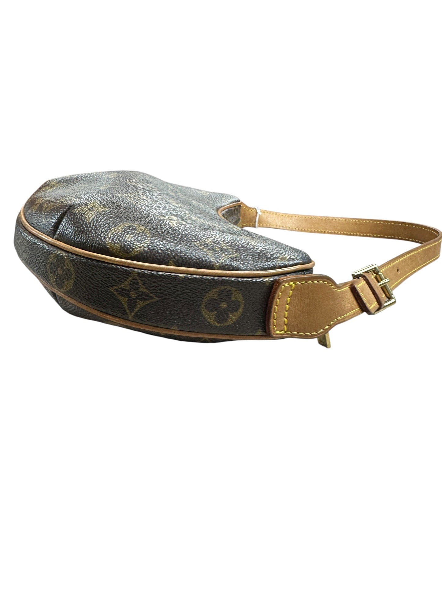 LOUIS VUITTON Monogram Croissant PM Shoulder Bag Brown Gold Hardware | Authentic Pre-Owned Luxury