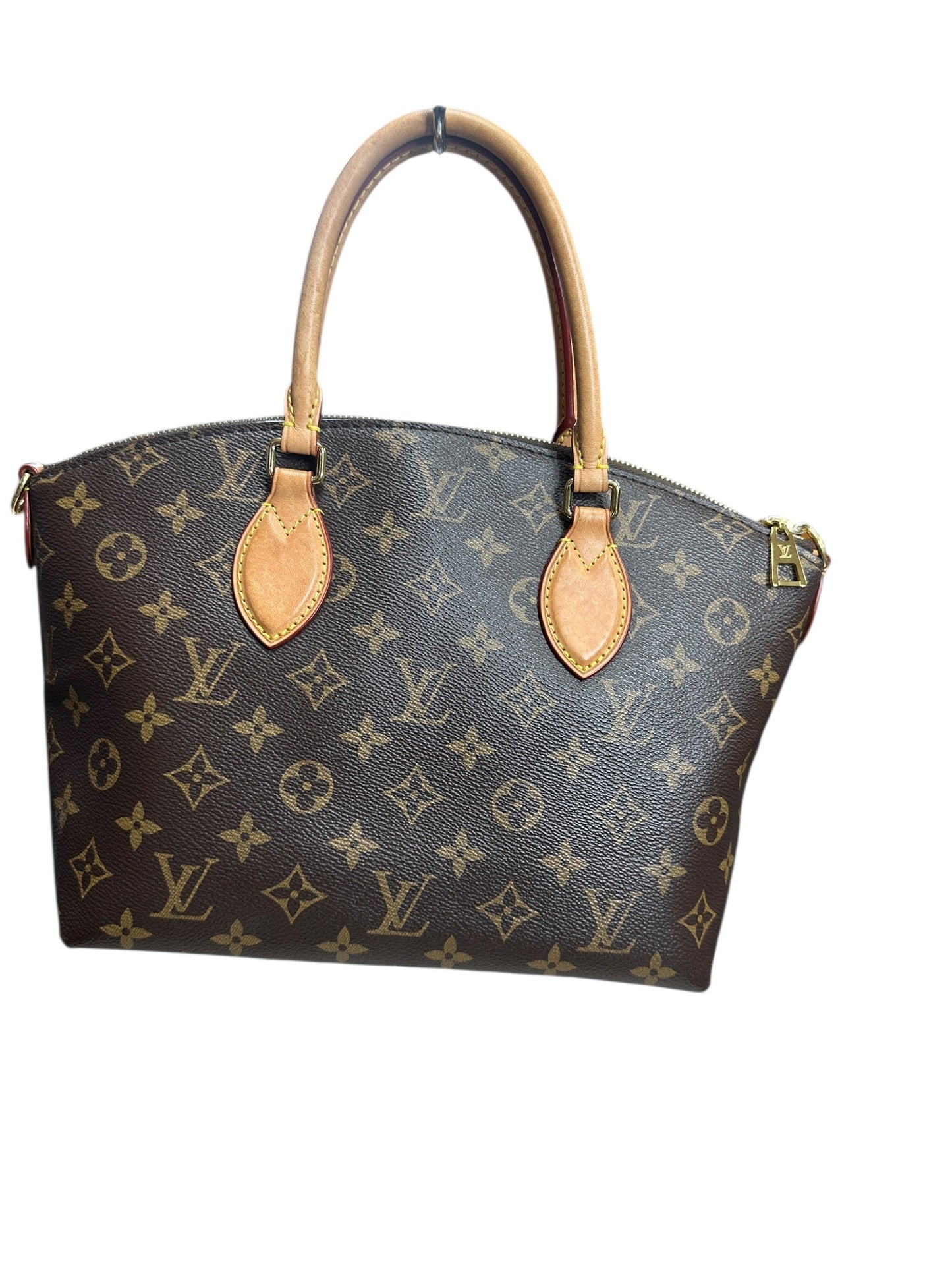 LOUIS VUITTON Monogram Lockit PM Handbag Brown Gold Hardware | Authentic Pre-Owned Luxury