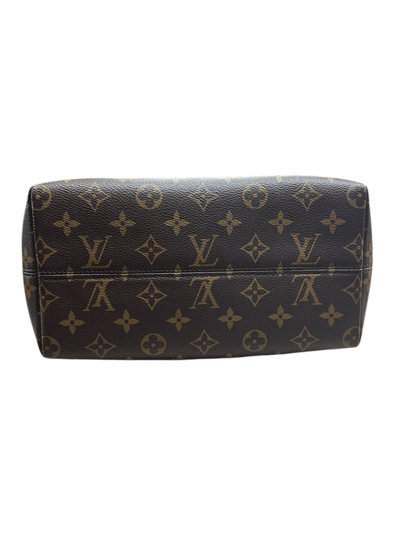 LOUIS VUITTON Monogram Lockit PM Handbag Brown Gold Hardware | Authentic Pre-Owned Luxury