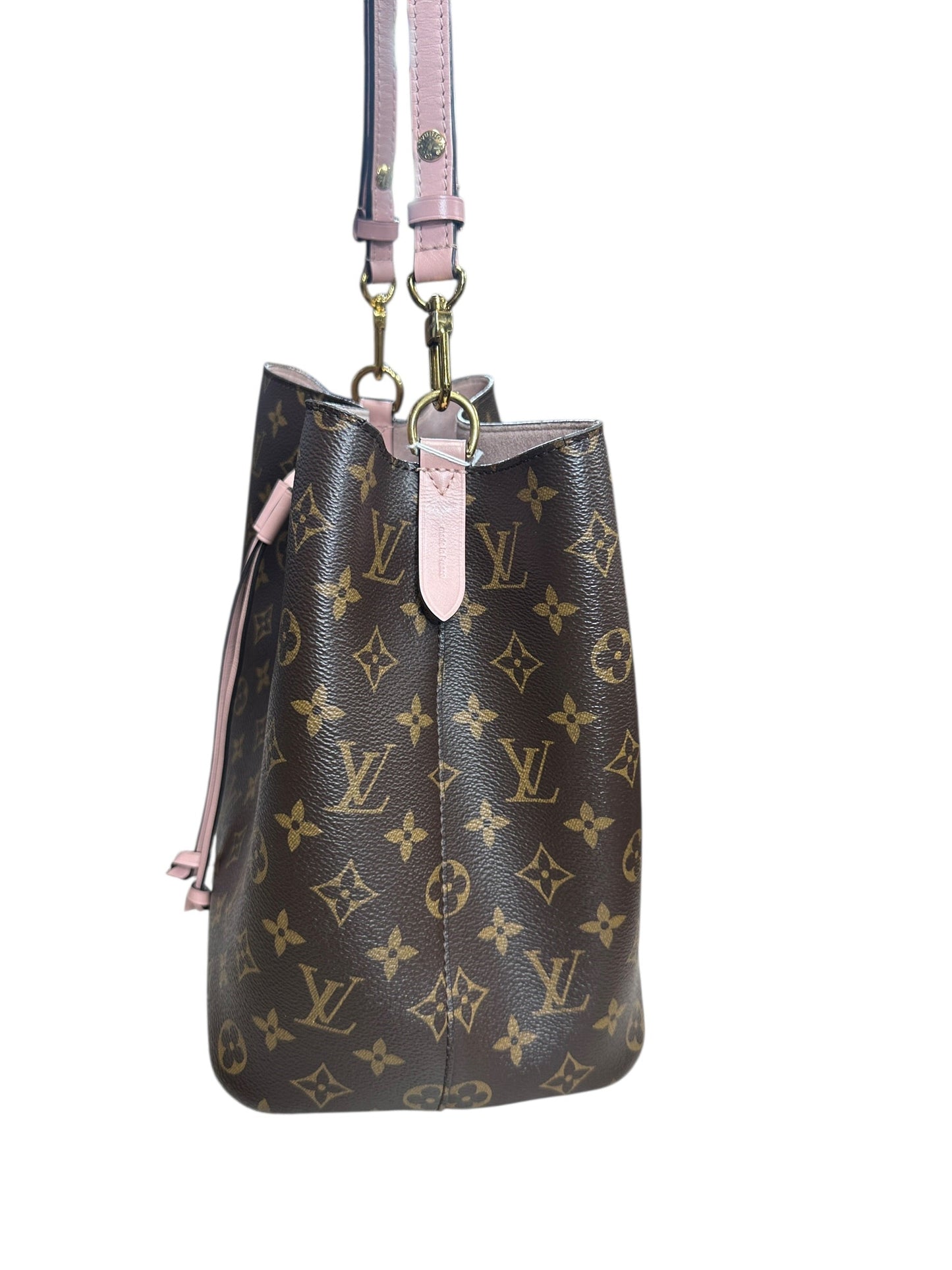 LOUIS VUITTON Monogram NeoNoe BB Shoulder Bag Brown/Pink Gold Hardware | Authentic Pre-Owned Luxury