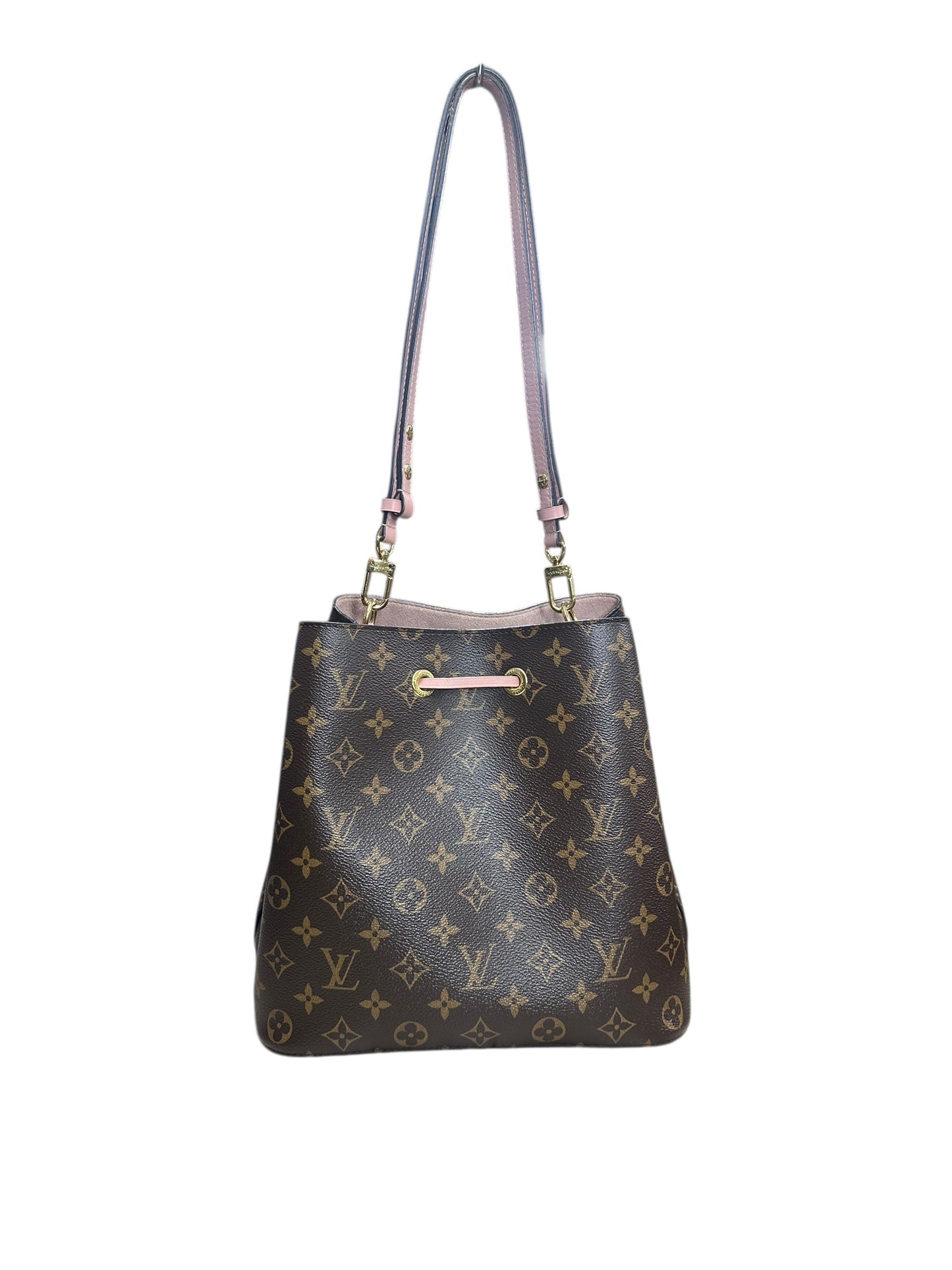 LOUIS VUITTON Monogram NeoNoe BB Shoulder Bag Brown/Pink Gold Hardware | Authentic Pre-Owned Luxury