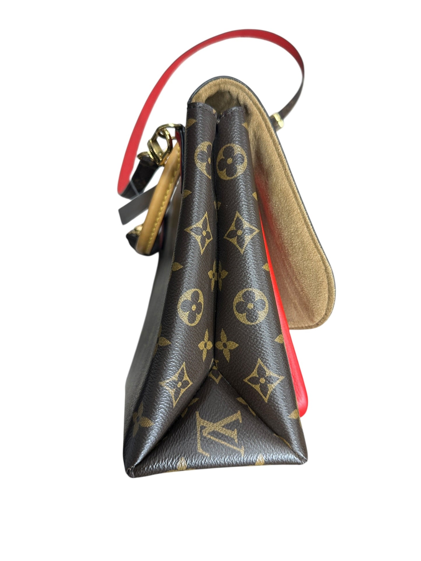 LOUIS VUITTON Monogram Marignan Shoulder Bag Brown/Red Gold Hardware | Authentic Pre-Owned Luxury