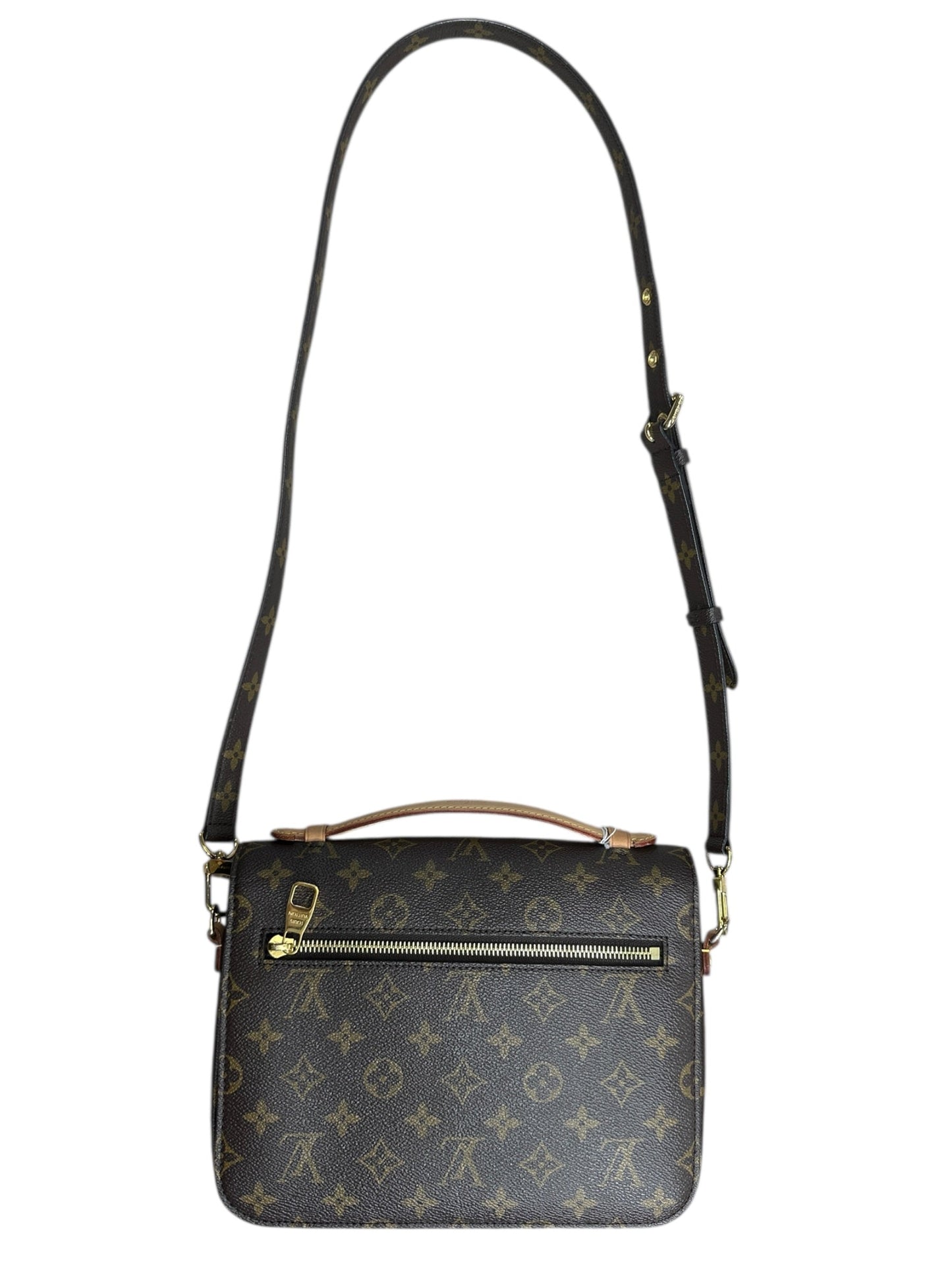 LOUIS VUITTON Monogram Pochette Metis Crossbody Bag Brown Gold Hardware | Authentic Pre-Owned Luxury