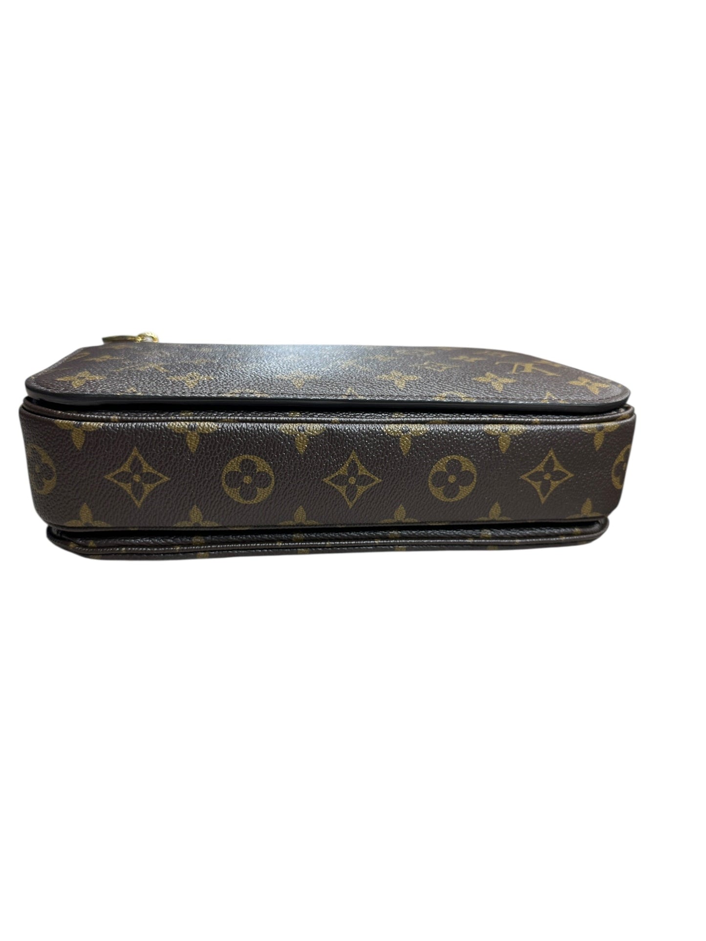 LOUIS VUITTON Monogram Pochette Metis Crossbody Bag Brown Gold Hardware | Authentic Pre-Owned Luxury