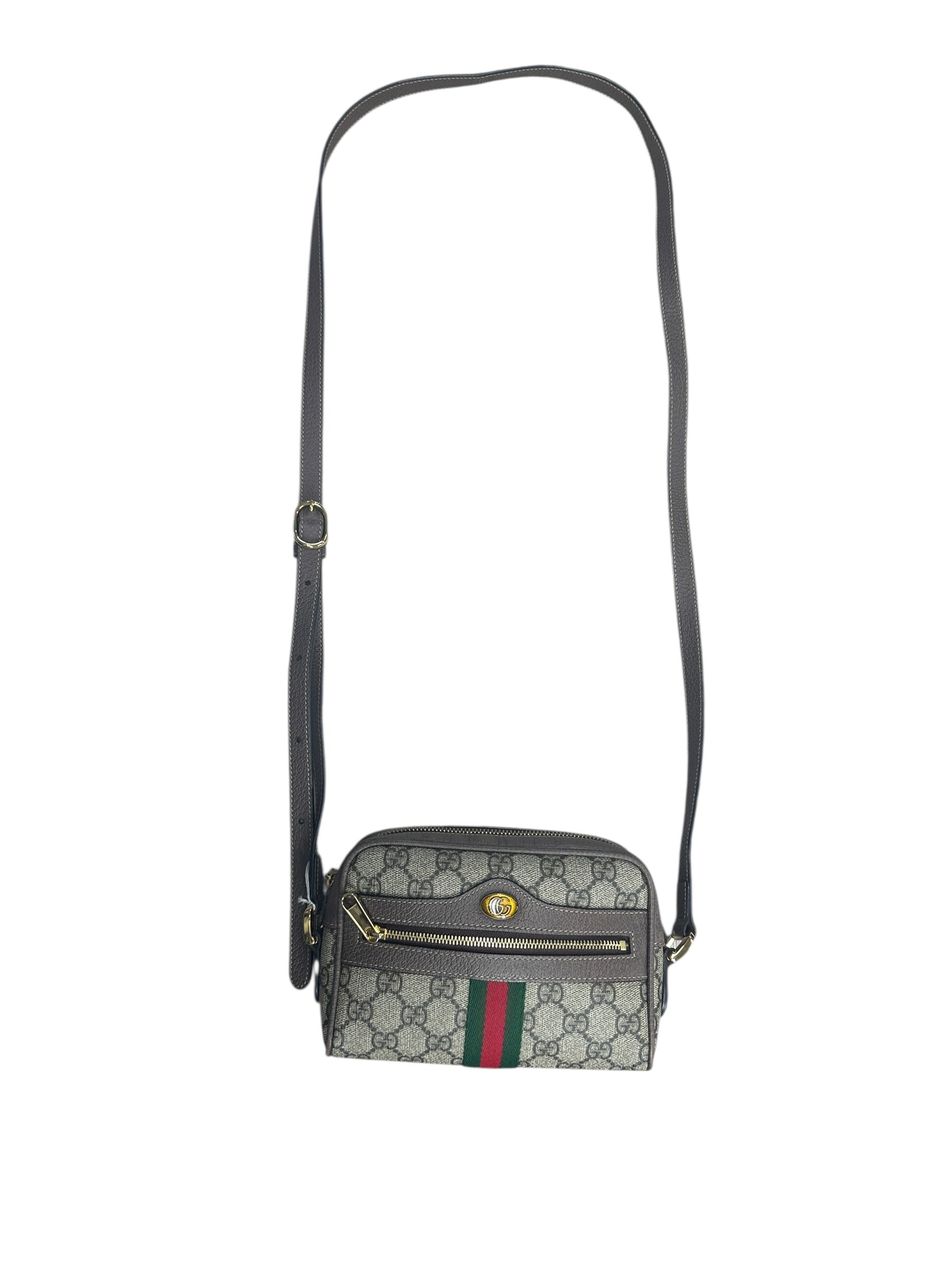 GUCCI GG Supreme Ophidia Crossbody Bag Beige/Brown Gold Hardware | Authentic Pre-Owned Luxury