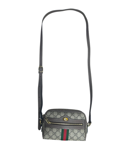 GUCCI GG Supreme Ophidia Crossbody Bag Beige/Brown Gold Hardware | Authentic Pre-Owned Luxury