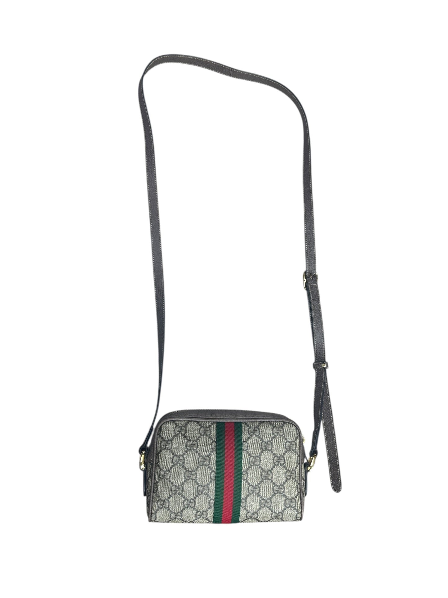 GUCCI GG Supreme Ophidia Crossbody Bag Beige/Brown Gold Hardware | Authentic Pre-Owned Luxury