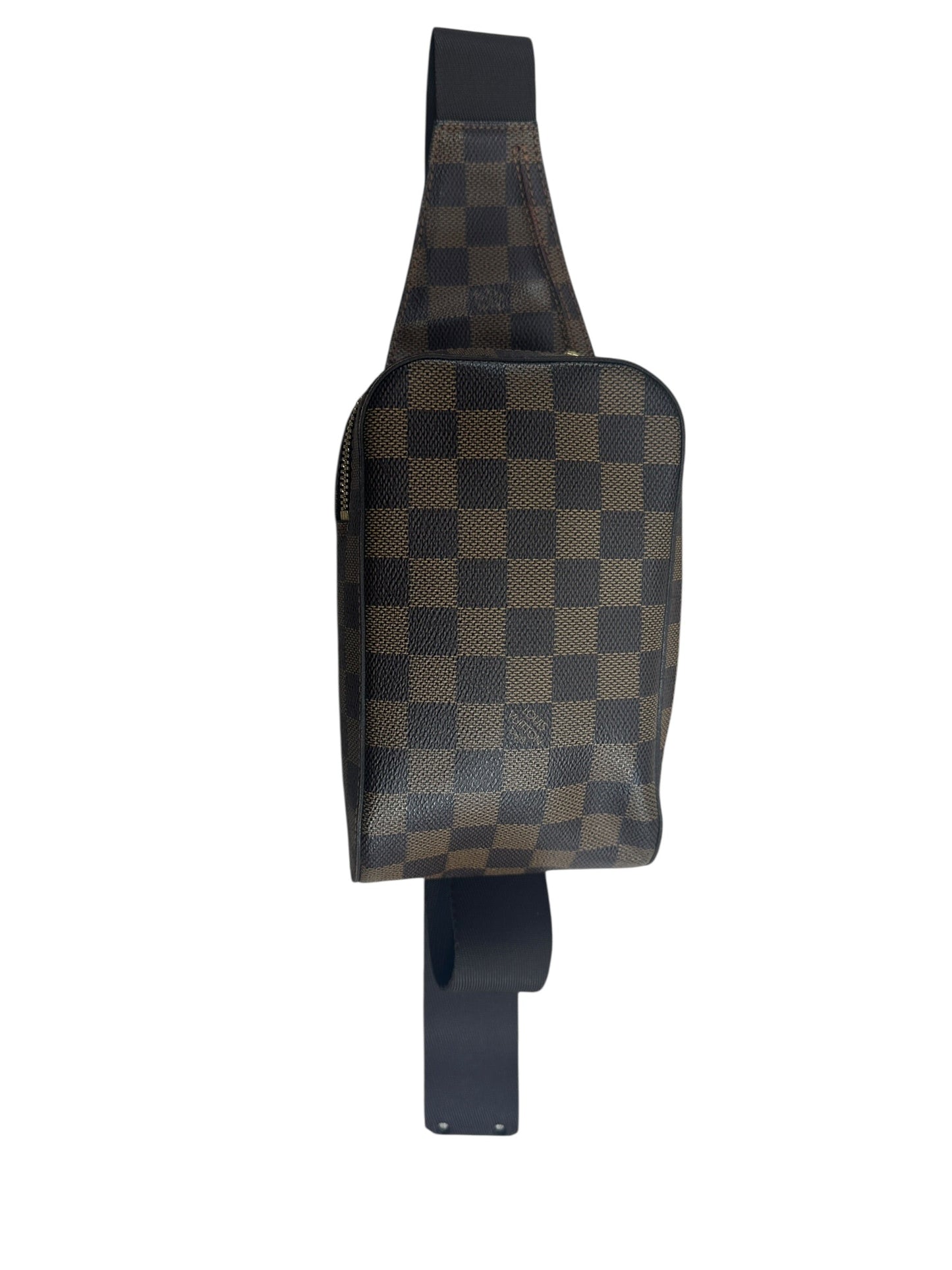LOUIS VUITTON Damier Ebene Bumbag Belt Bag Brown Gold Hardware | Authentic Pre-Owned Luxury
