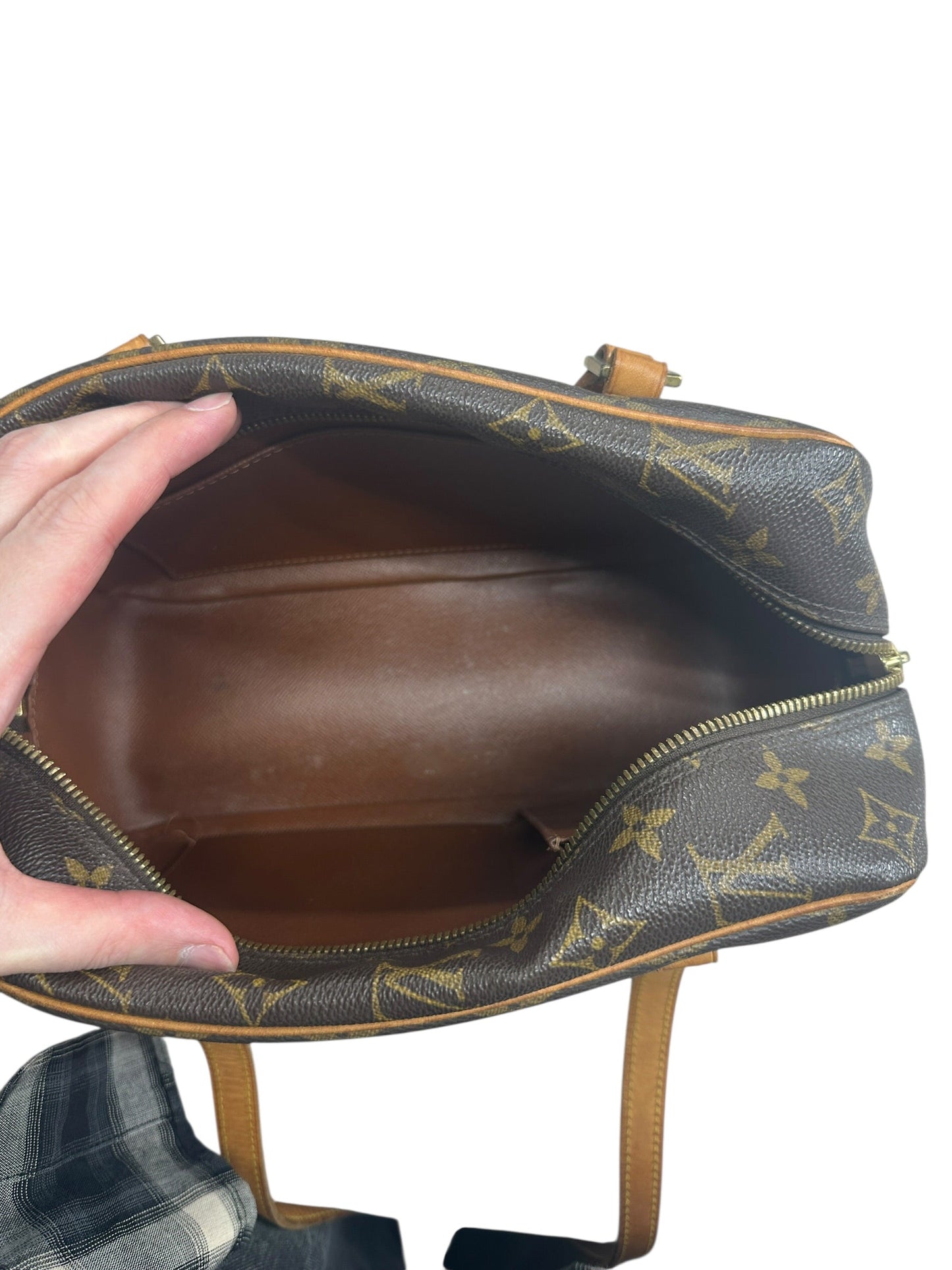 LOUIS VUITTON Monogram Cite MM Shoulder Bag Brown Gold Hardware | Authentic Pre-Owned Luxury