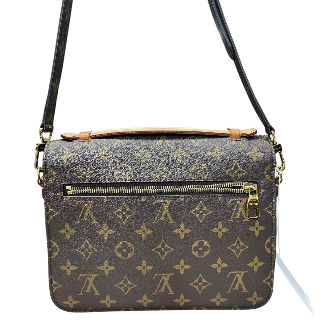 LOUIS VUITTON Monogram Pochette Metis Crossbody Bag Brown Gold Hardware | Authentic Pre-Owned Luxury