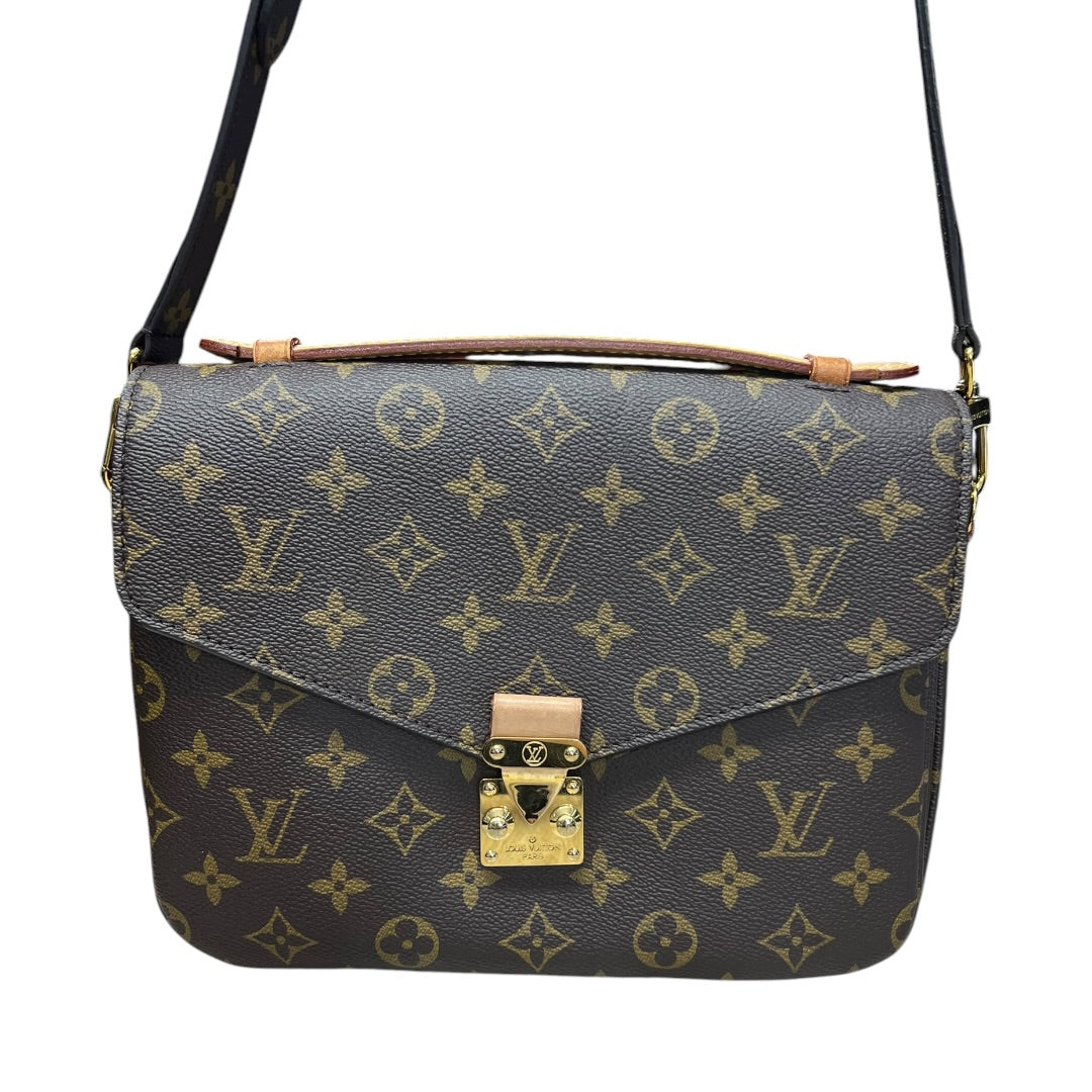 LOUIS VUITTON Monogram Pochette Metis Crossbody Bag Brown Gold Hardware | Authentic Pre-Owned Luxury