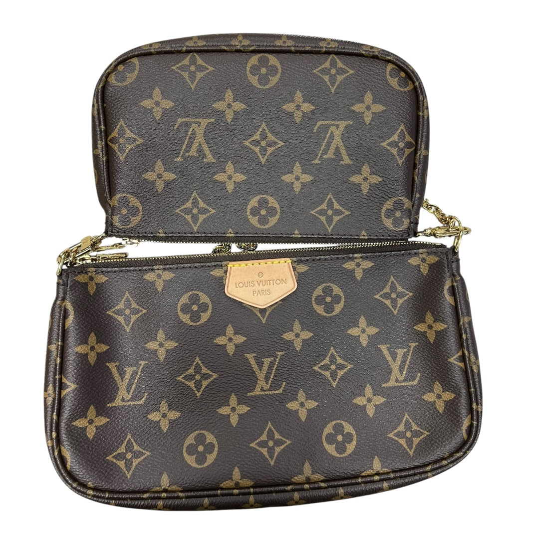 LOUIS VUITTON Monogram Multi Pochette Accessoires Crossbody Bag Brown Gold Hardware | Authentic Pre-Owned Luxury
